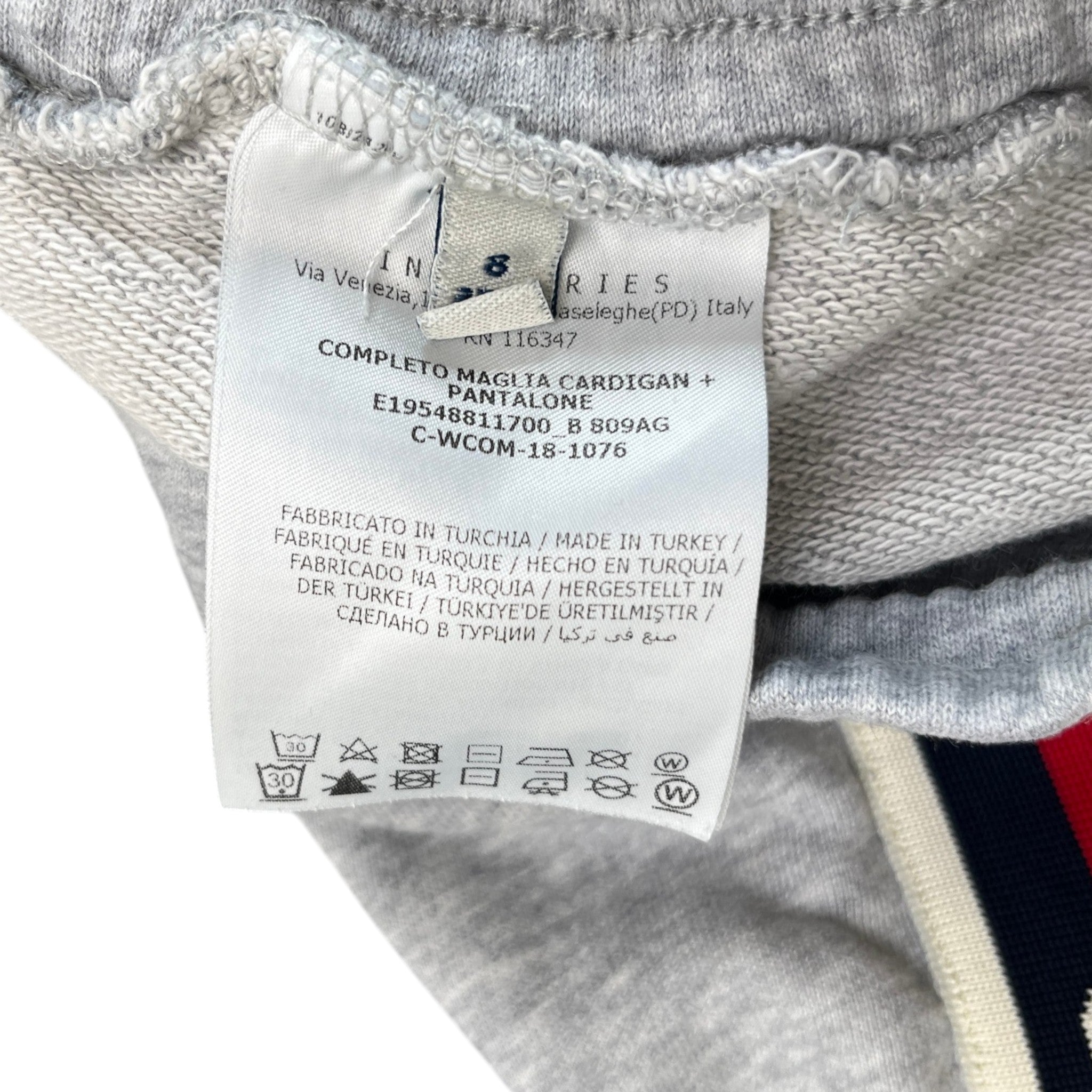 Men's Boys Age 8 Maglia Full Tracksuit Grey Size XXS