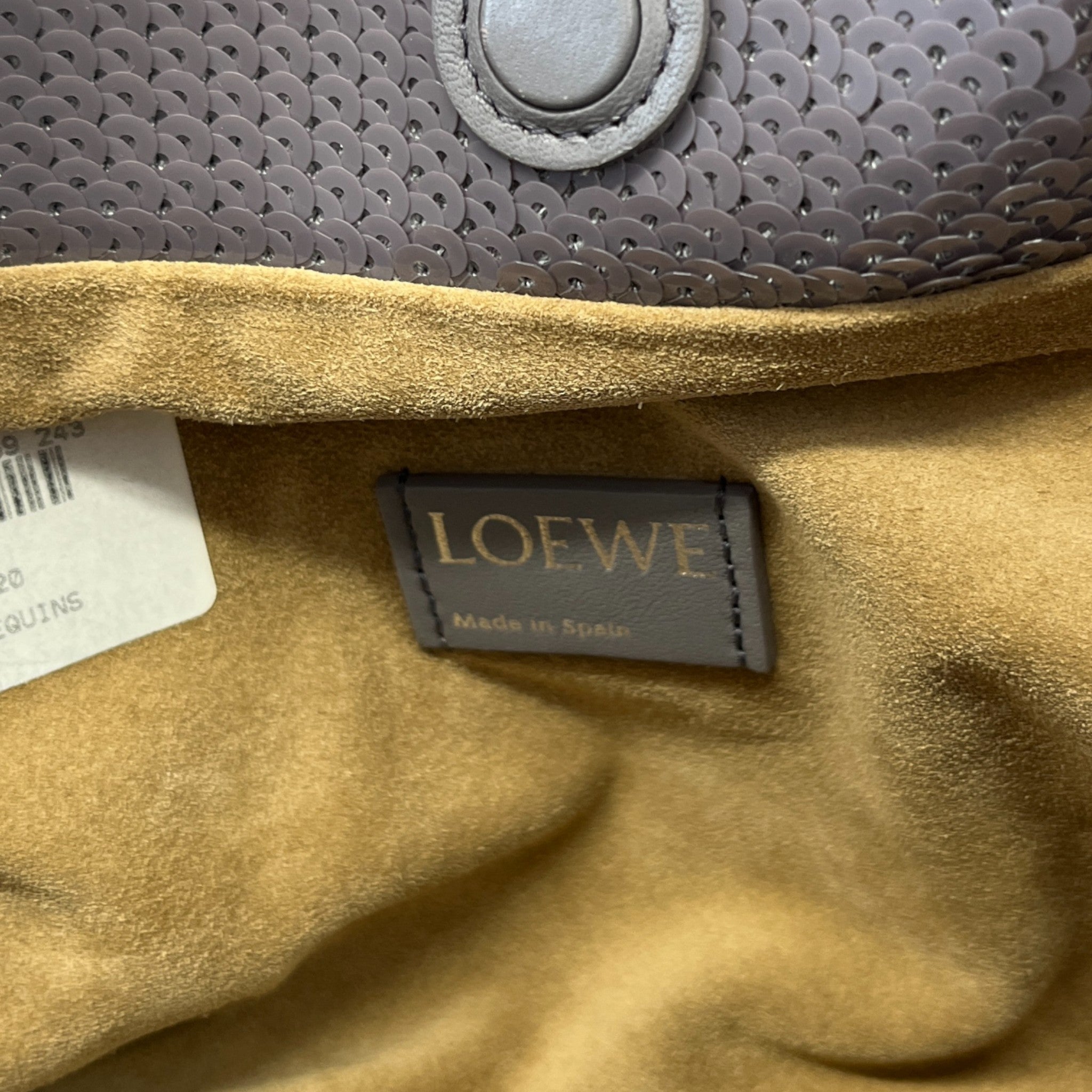 Women's Flamenco Sequined Medium Purse Bag Grey