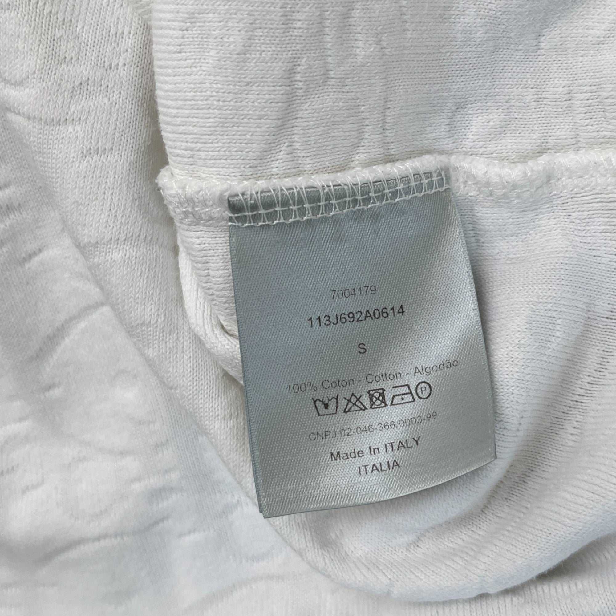 Men's Oblique T-Shirt White Size S