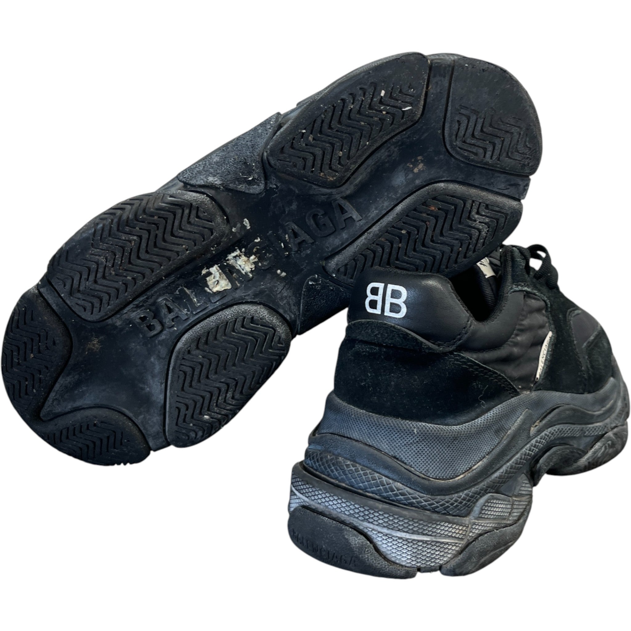 Men's Triple S Low Trainers Black Size EU 40 / UK 6