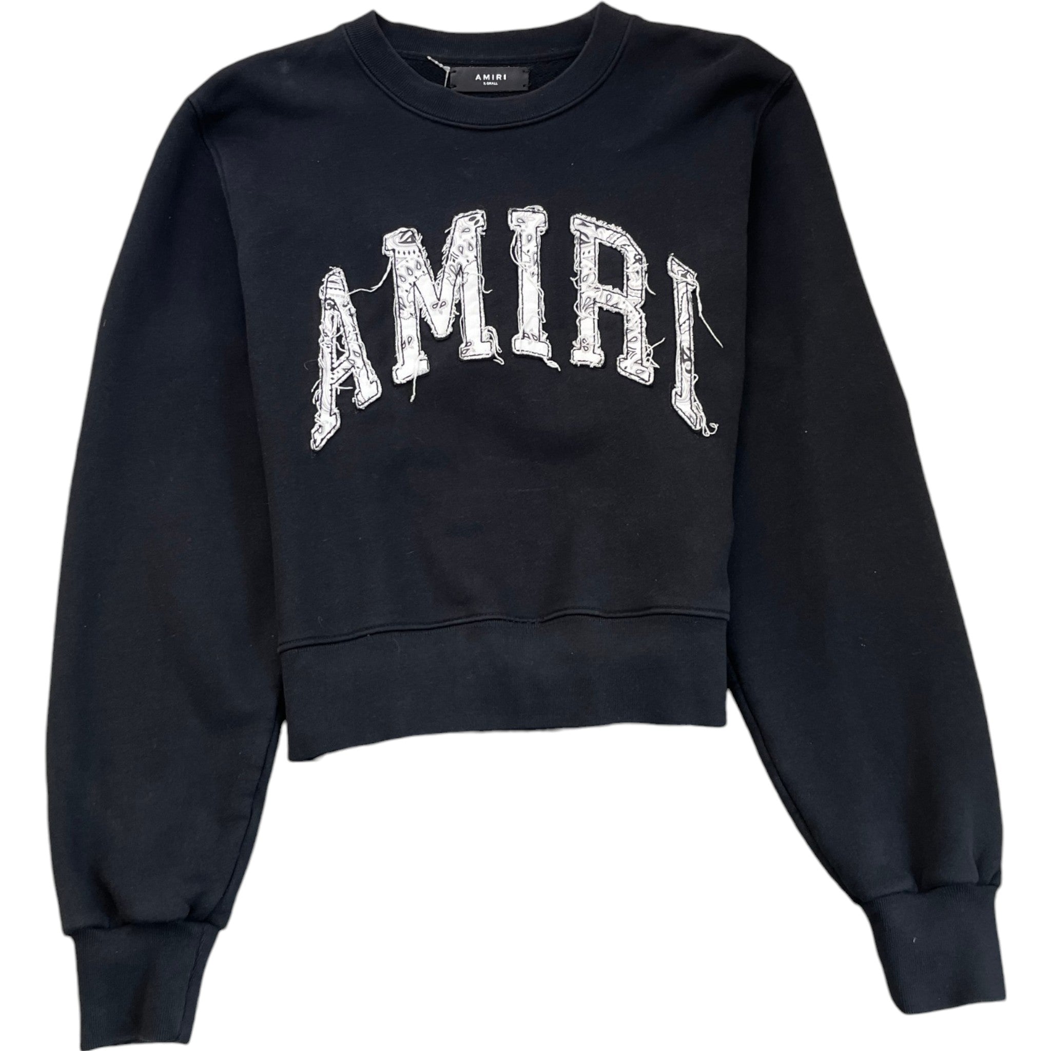 Men's Paisley Logo Jumper Black Size XS