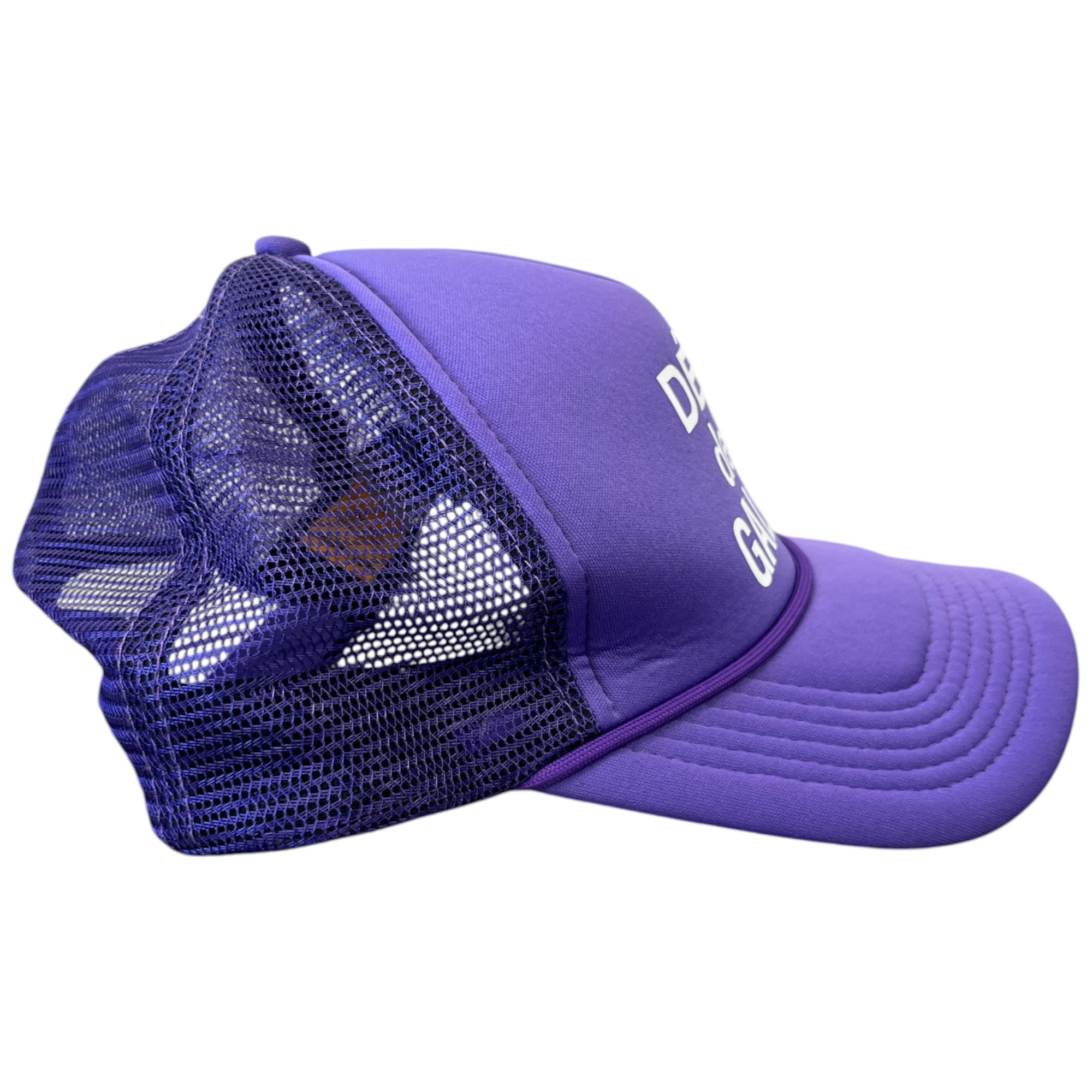 Men's French Logo Trucker Cap Purple