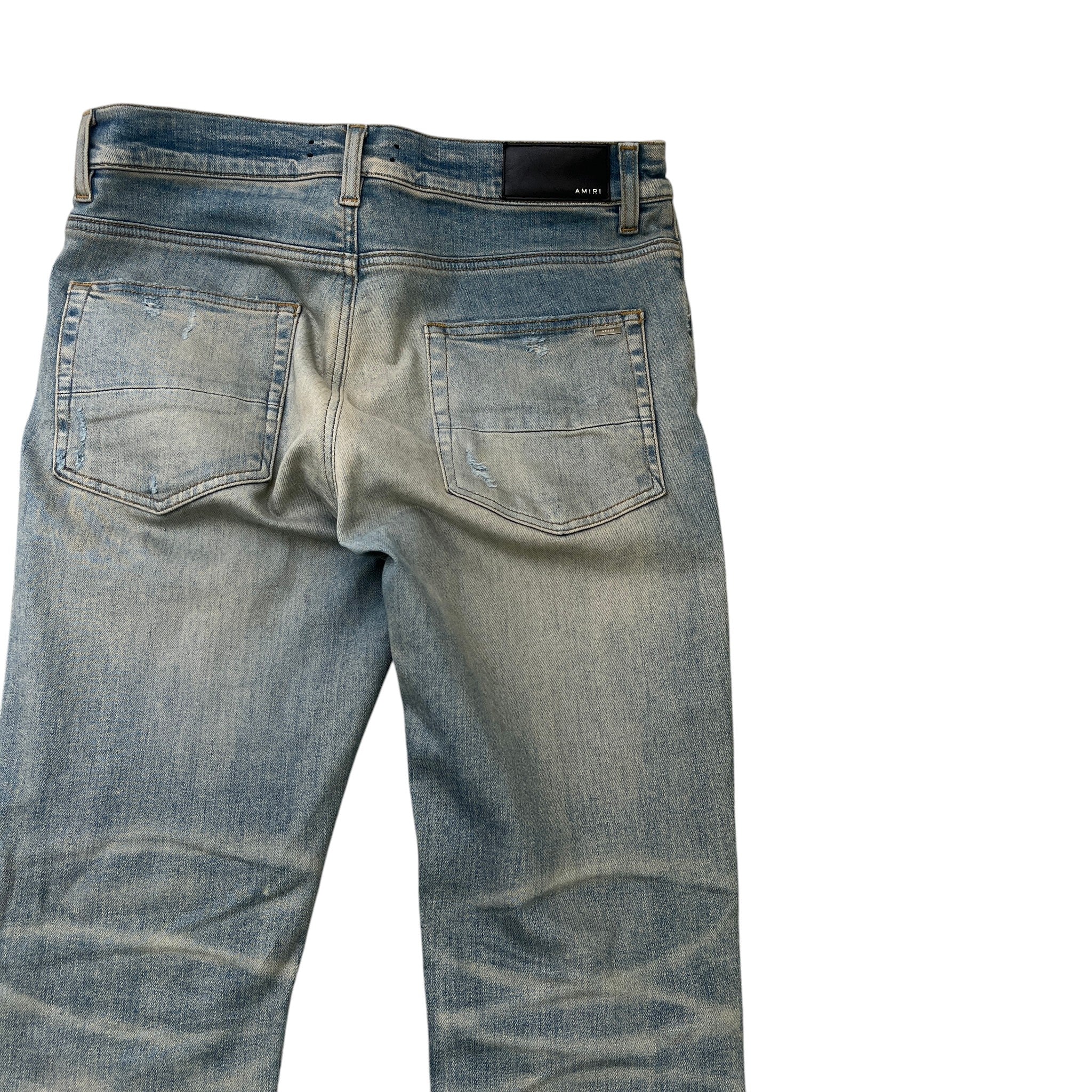 Men's Mx1 Distressed Jeans Blue Size Waist 32"