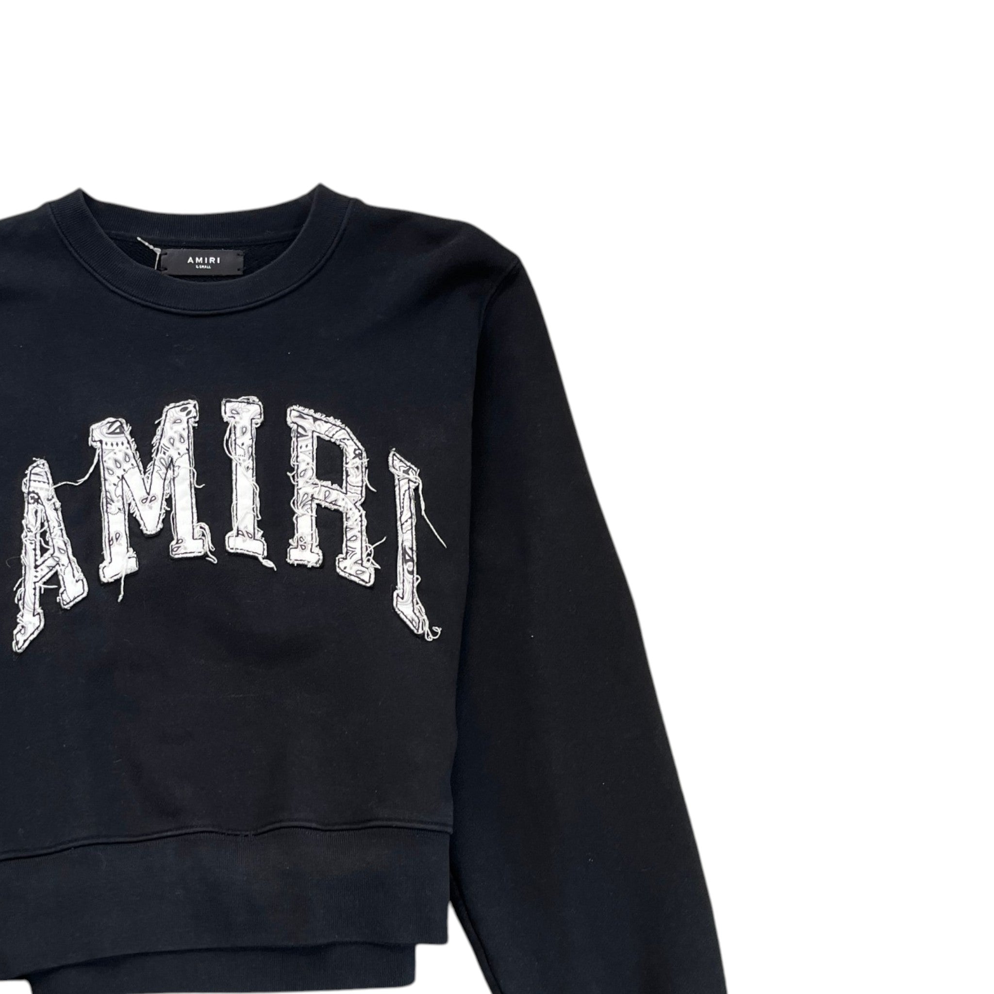 Men's Paisley Logo Jumper Black Size XS