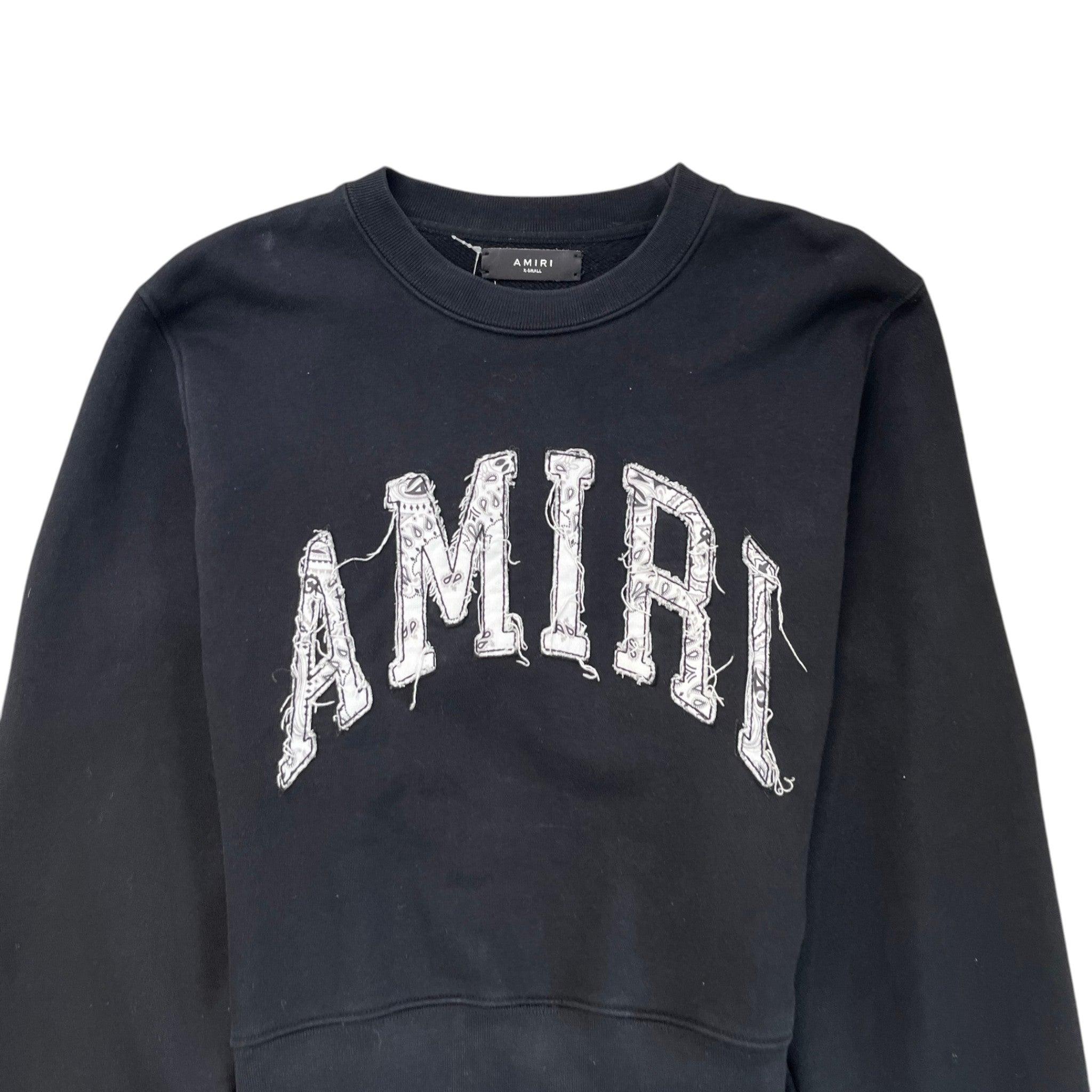 Men's Paisley Logo Jumper Black Size XS
