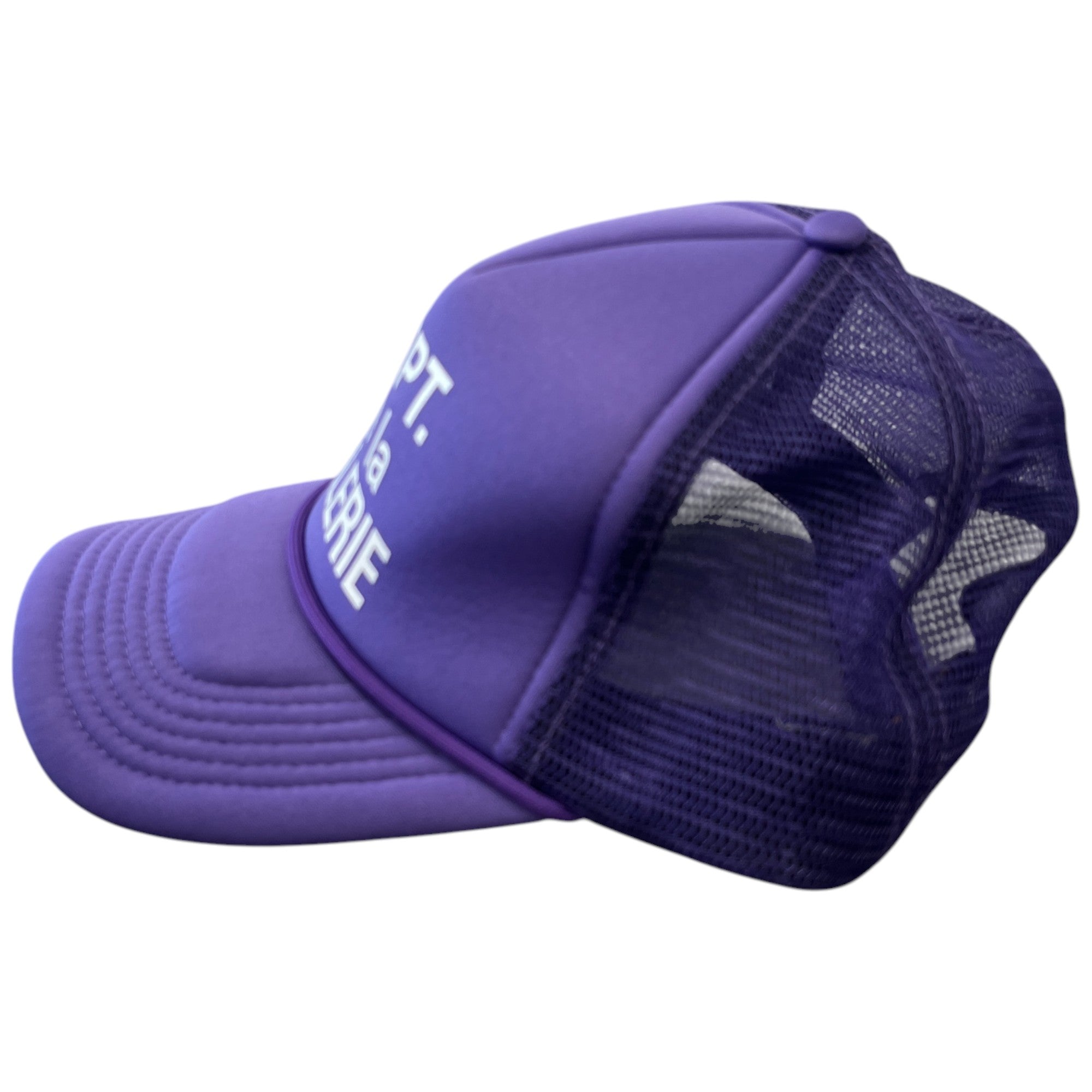 Men's French Logo Trucker Cap Purple