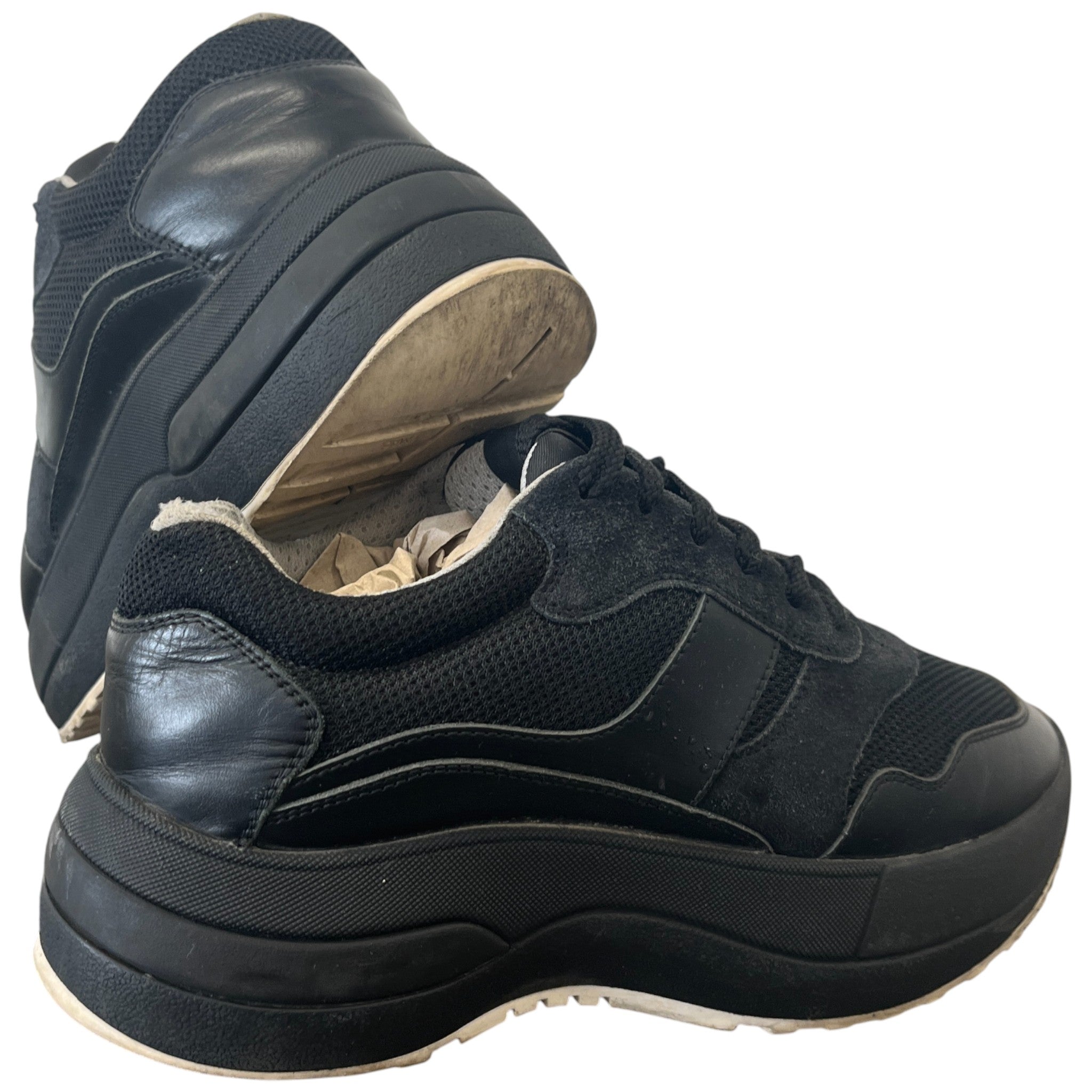 Women's Racer Low Trainers Black Size EU 35 / UK 2