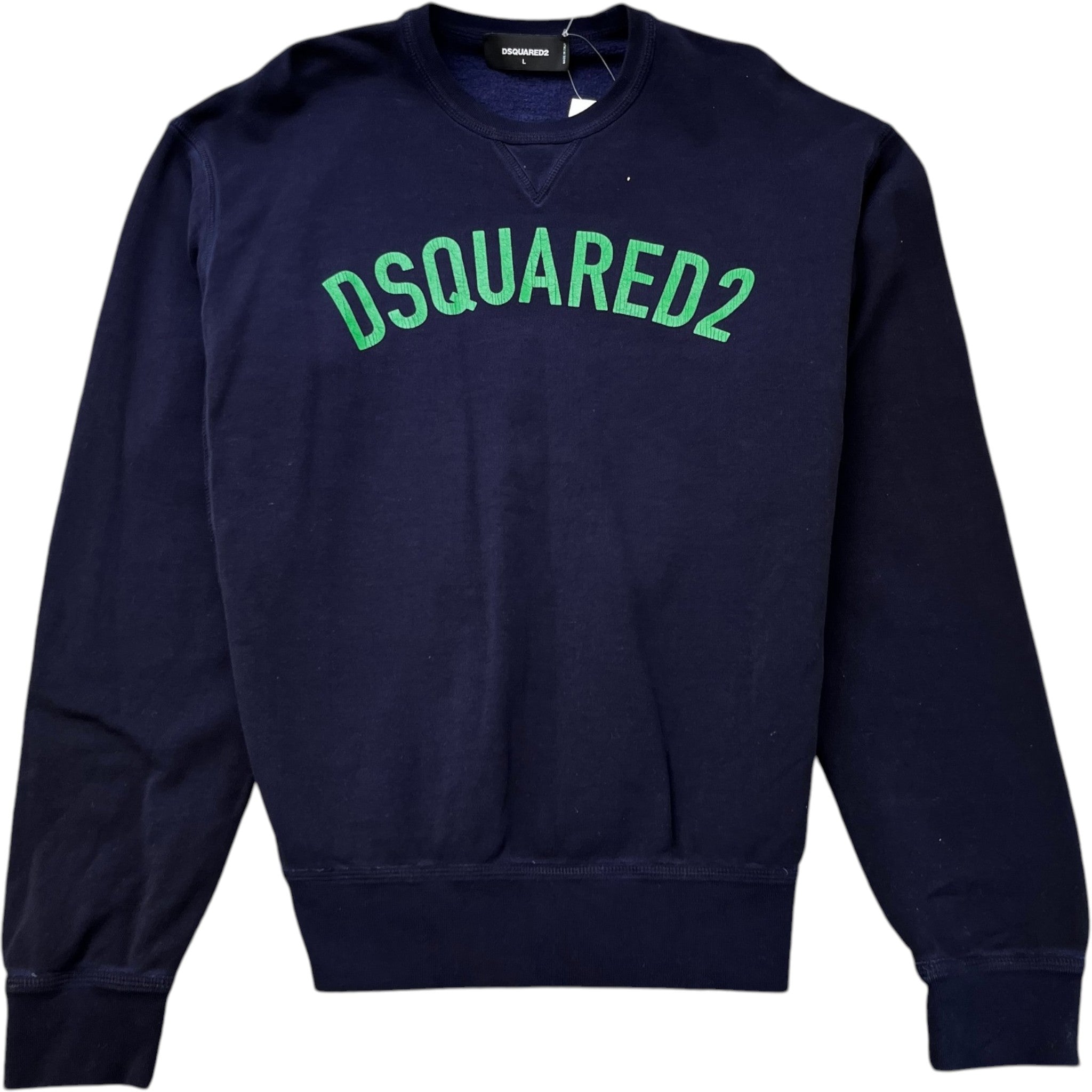 Men's Logo Print Sweatshirt Navy Size L