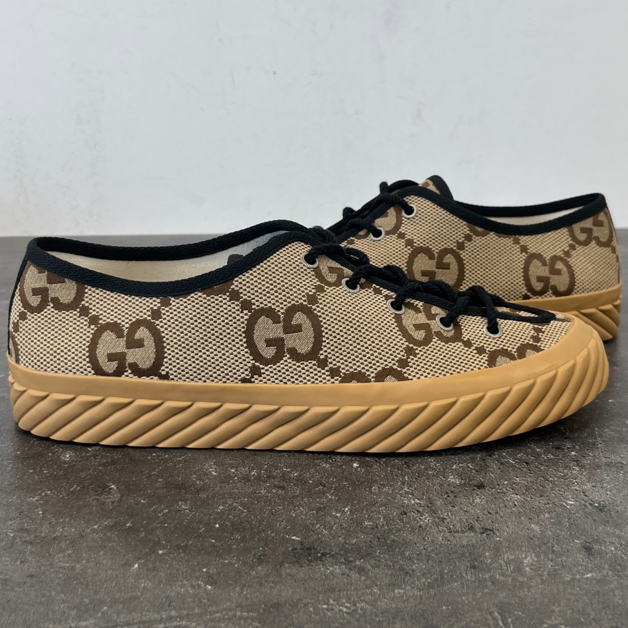 Men's Gg Supreme Low Trainers Brown Size EU 42 / UK 8