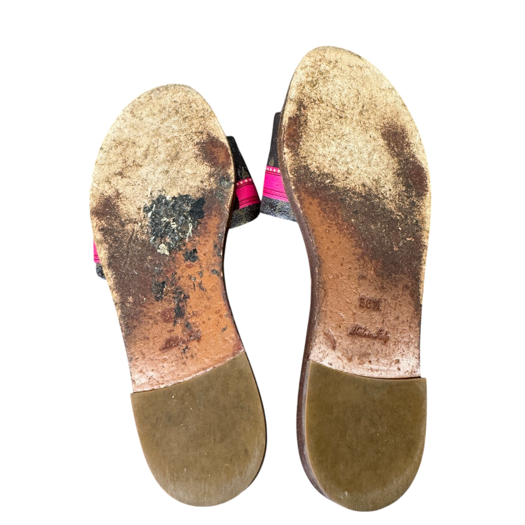 Women's Monogram Lock It Slides Brown Size EU 36.5 / UK 3.5