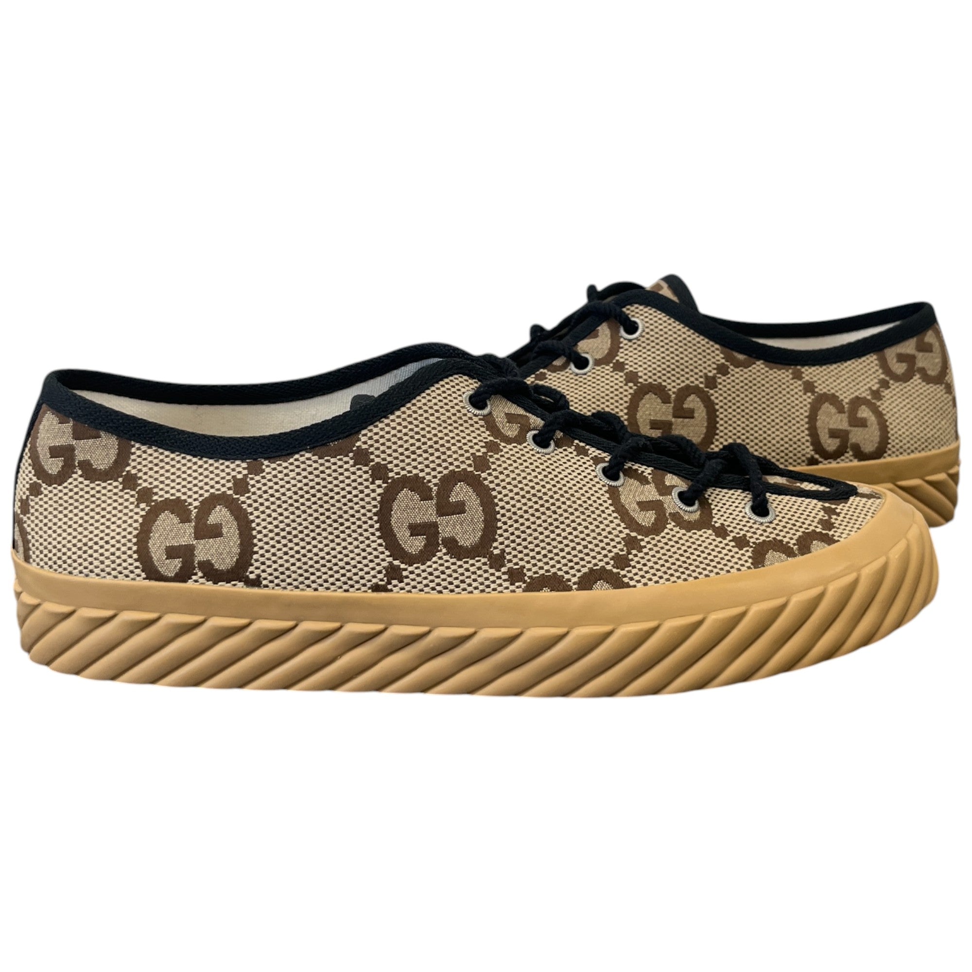 Men's Gg Supreme Low Trainers Brown Size EU 42 / UK 8