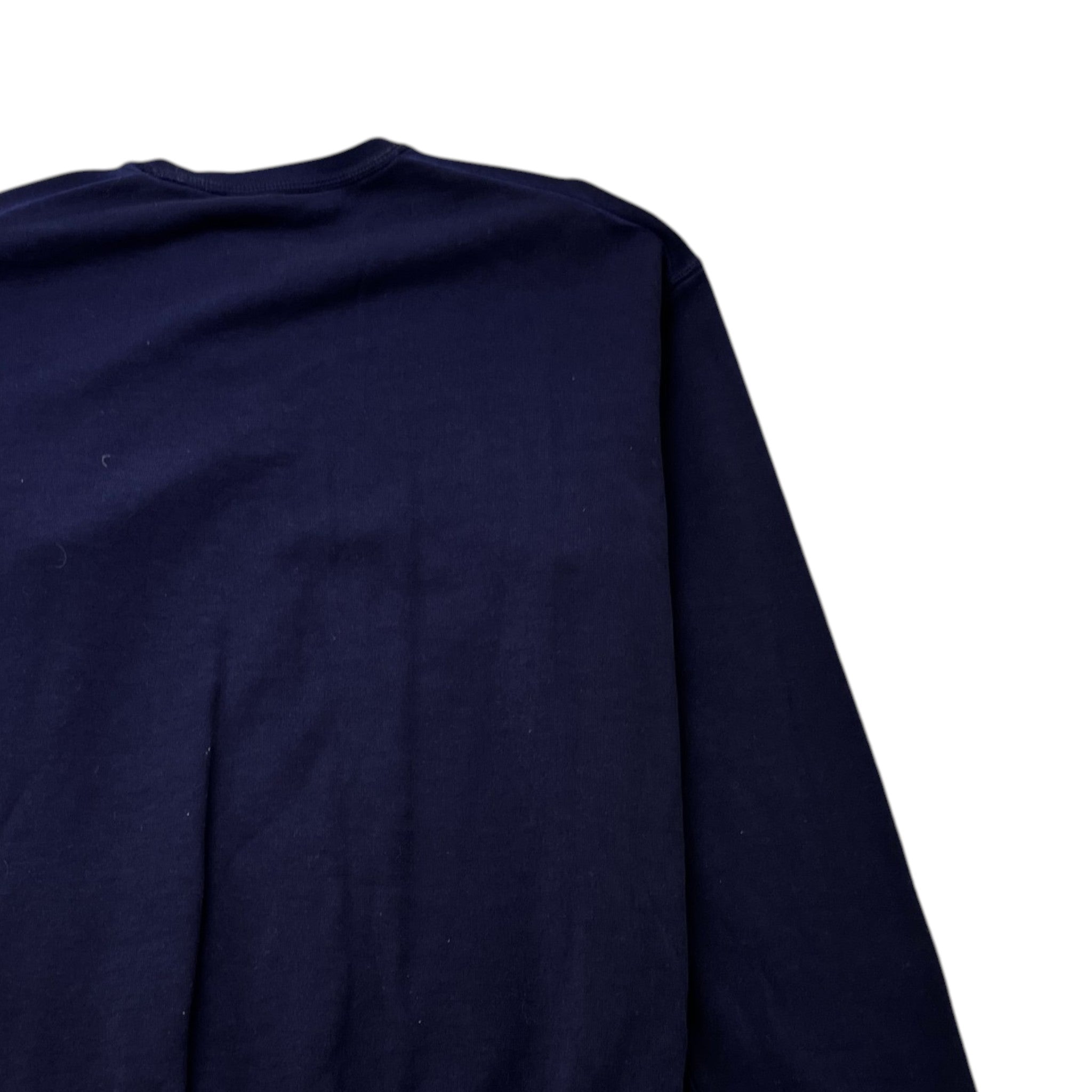 Men's Logo Print Sweatshirt Navy Size L