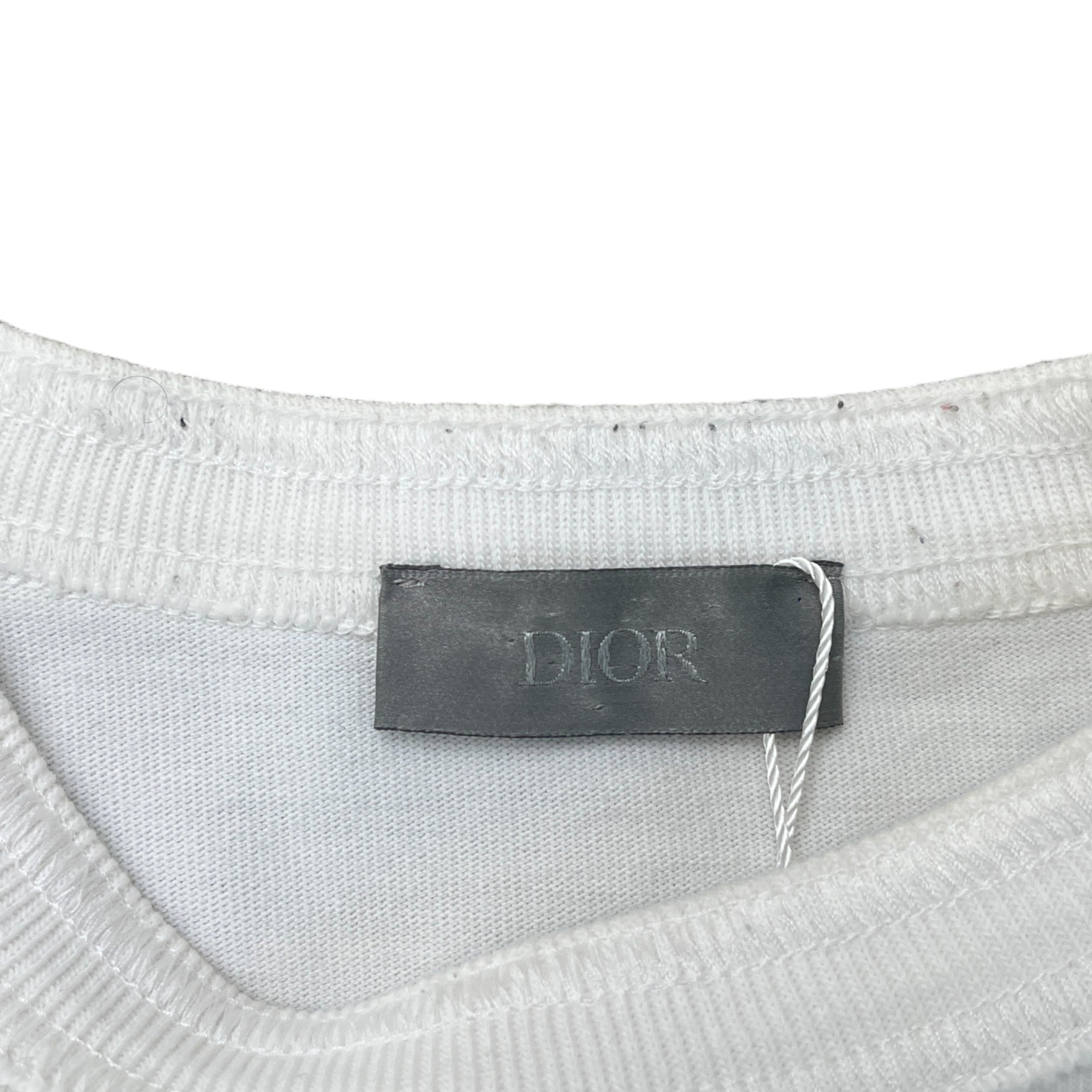 Men's Embroidered Logo T-Shirt White Size XS