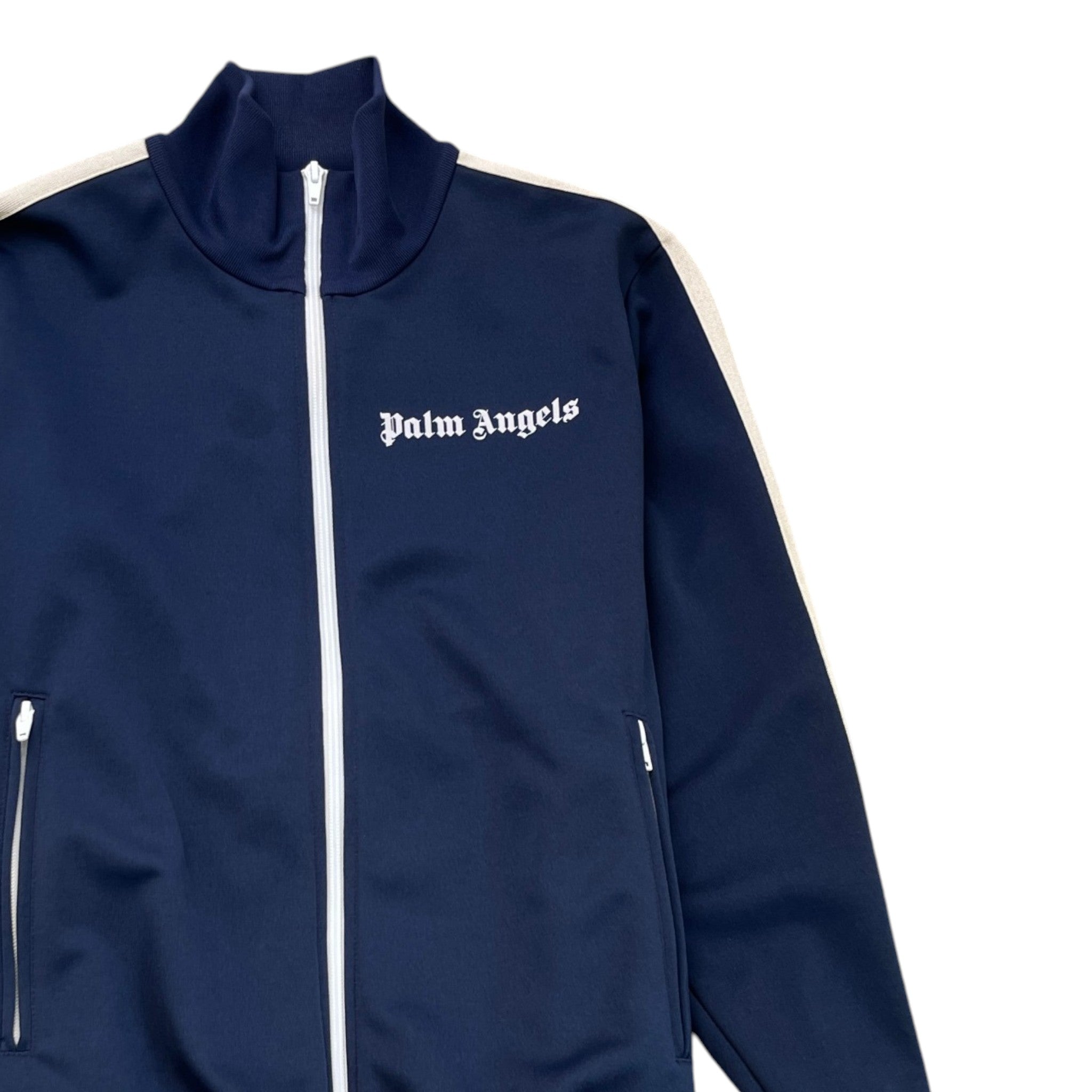 Men's Logo Print Track Jacket Navy Size S