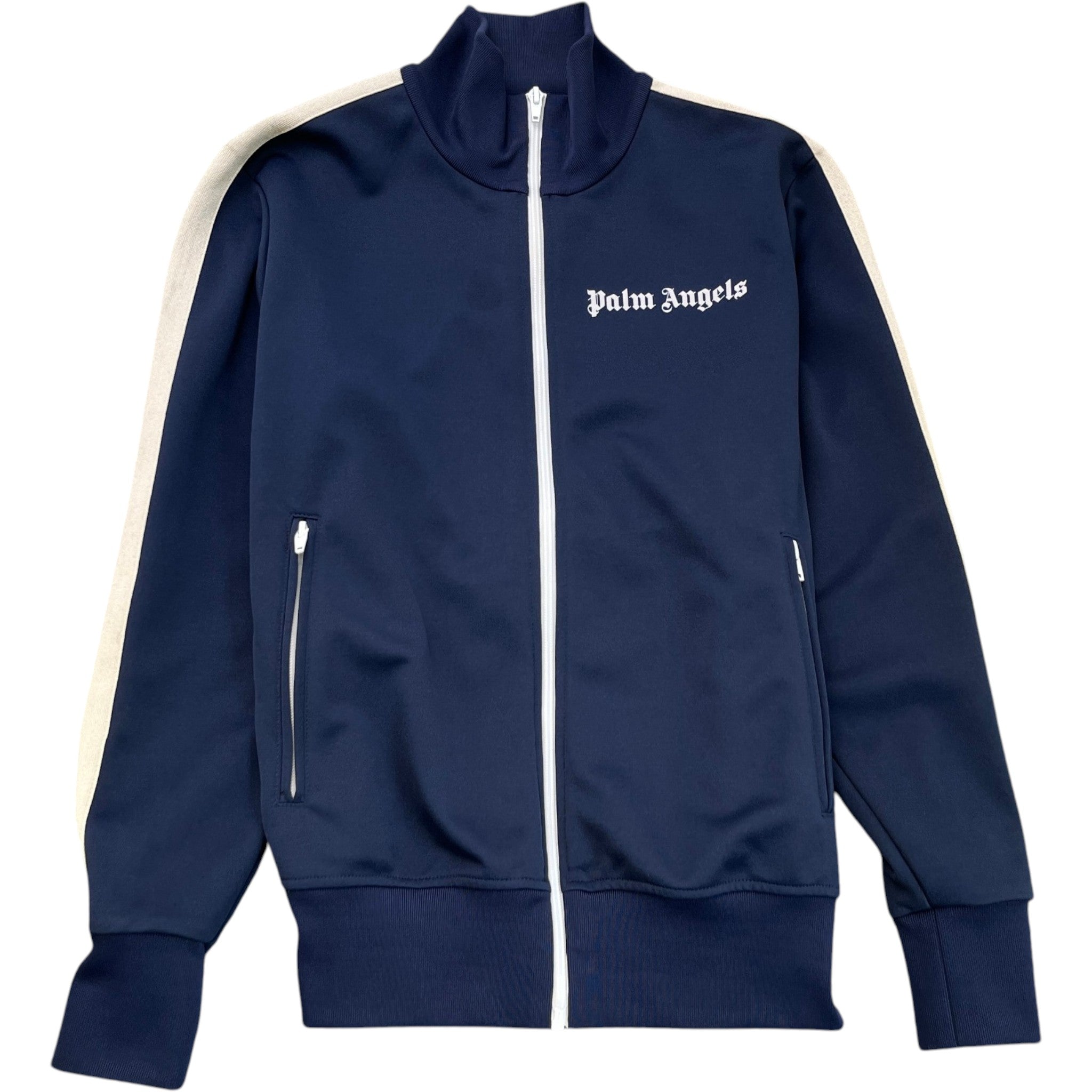 Men's Logo Print Track Jacket Navy Size S