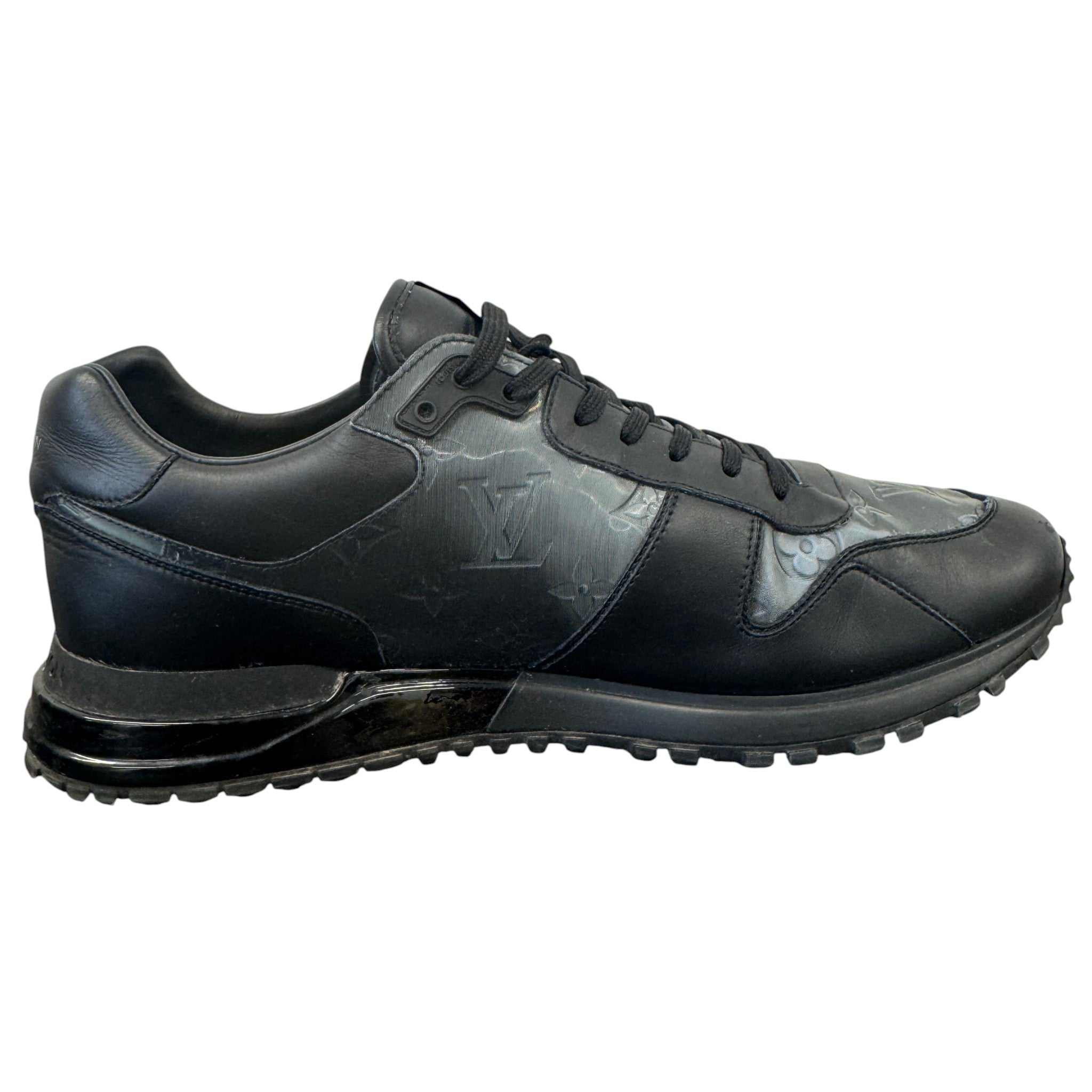 Men's Monogram Run Away Low Trainers Black Size EU 43 / UK 9