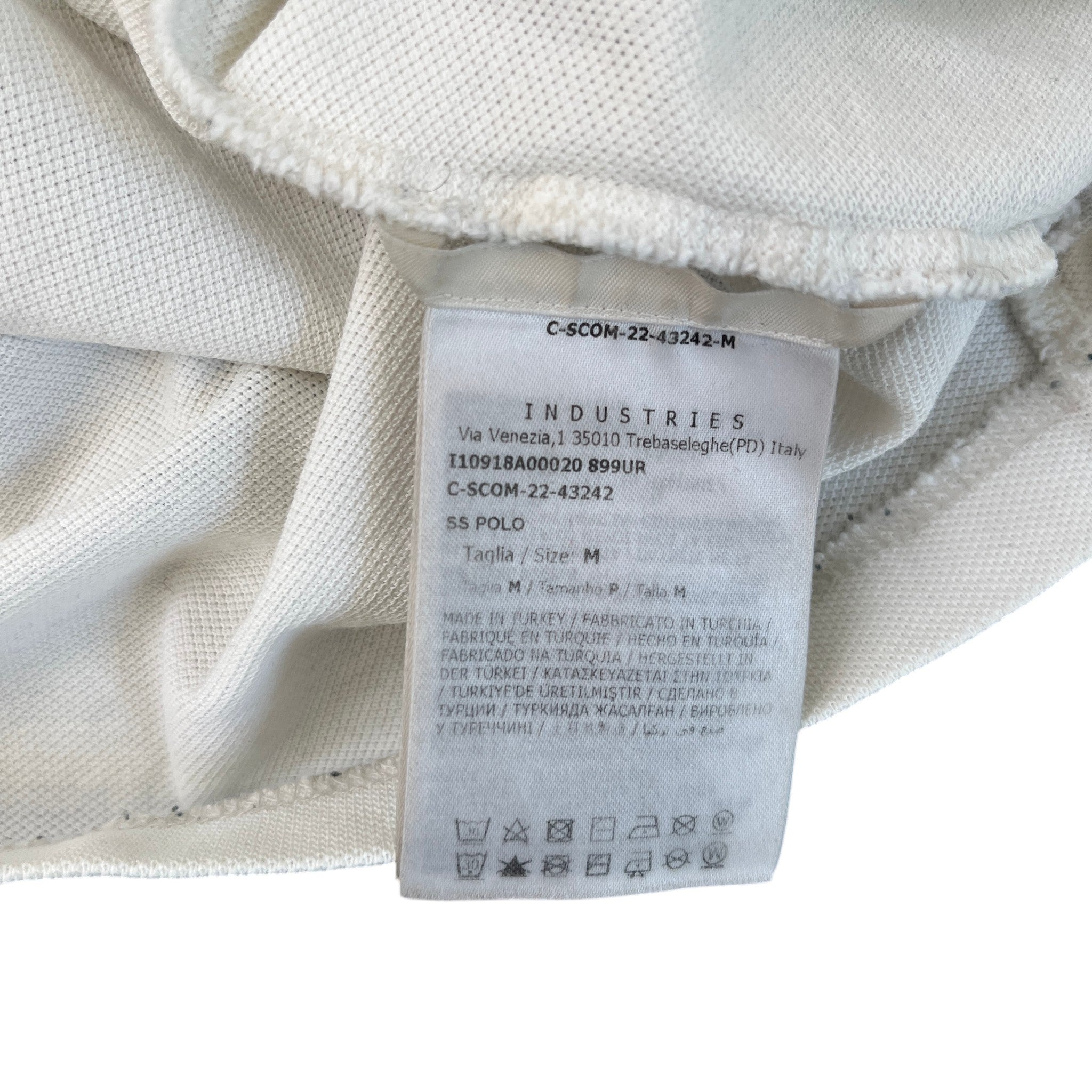Men's Maglia Polo Shirt White Size M