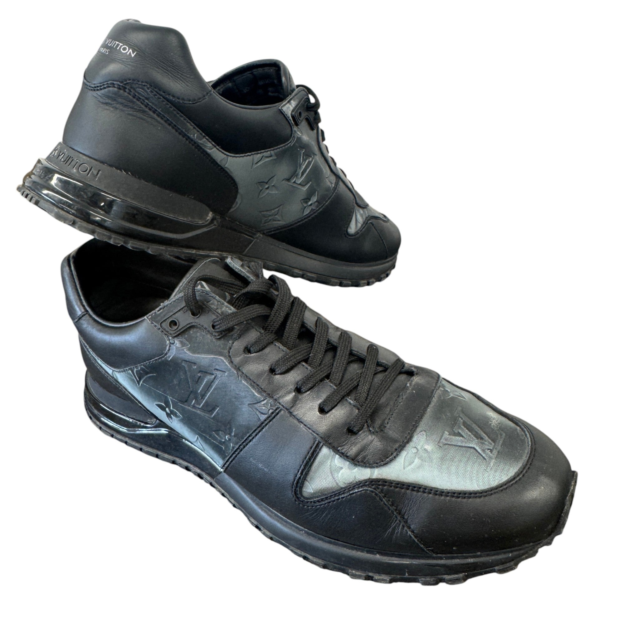 Men's Monogram Run Away Low Trainers Black Size EU 43 / UK 9