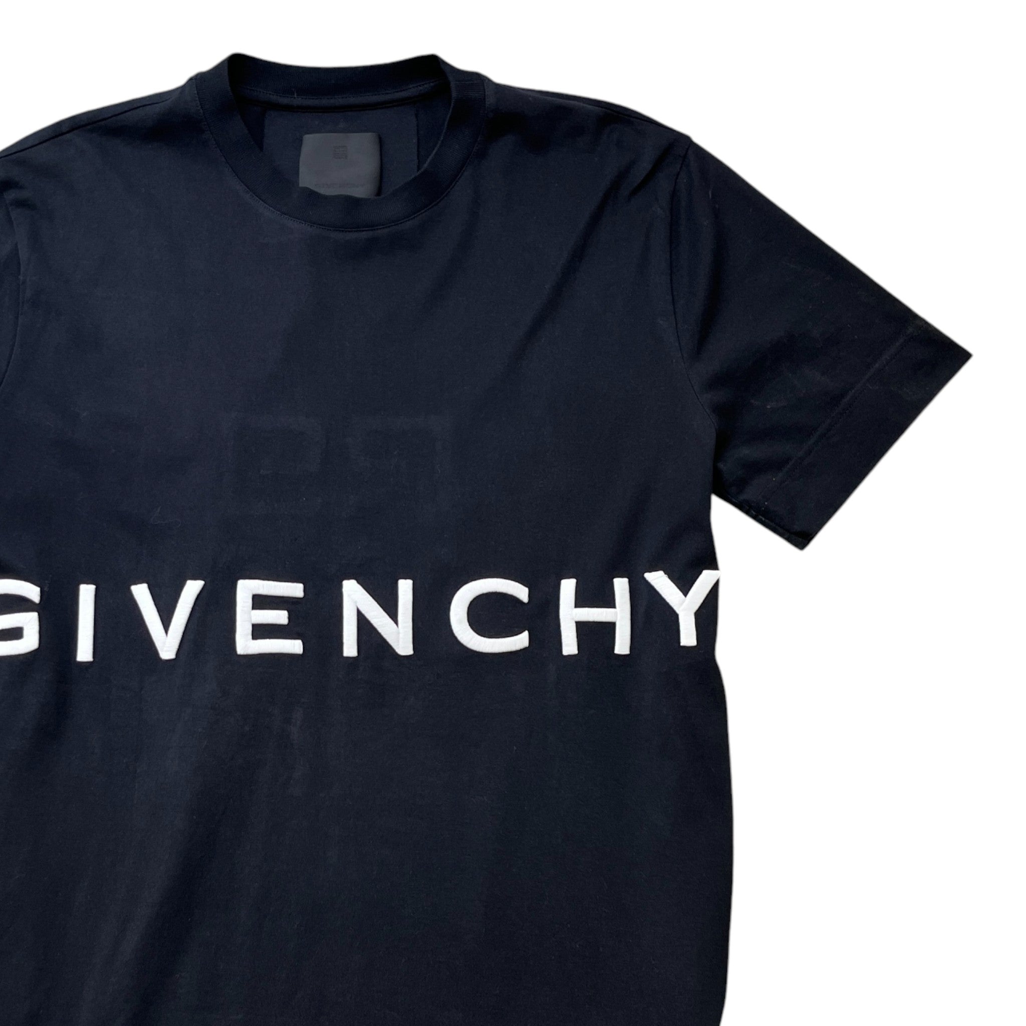 Men's Embossed Logo T-Shirt Black Size M