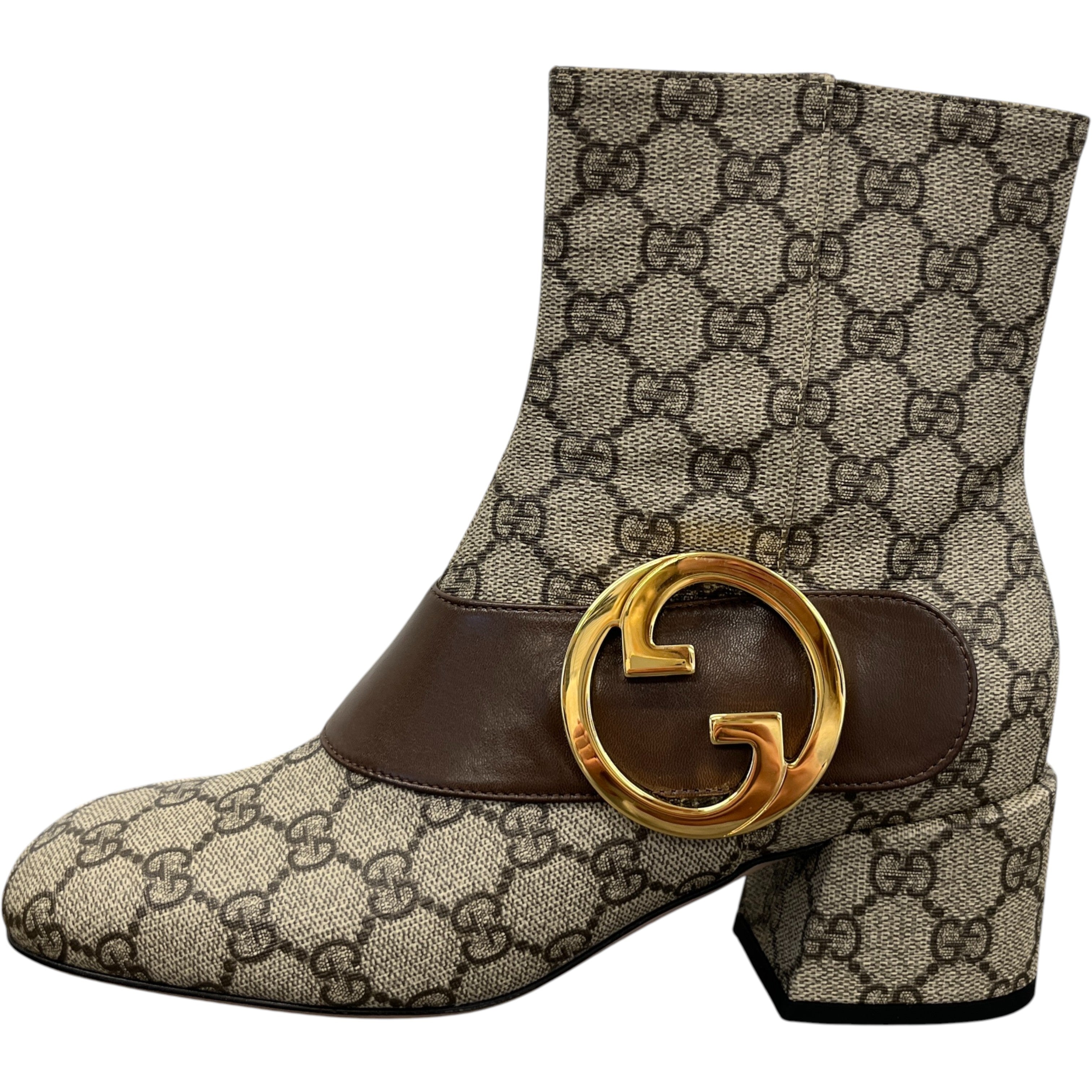 Women's Gg Supreme Ankle Boots Beige Size EU 37 / UK 4