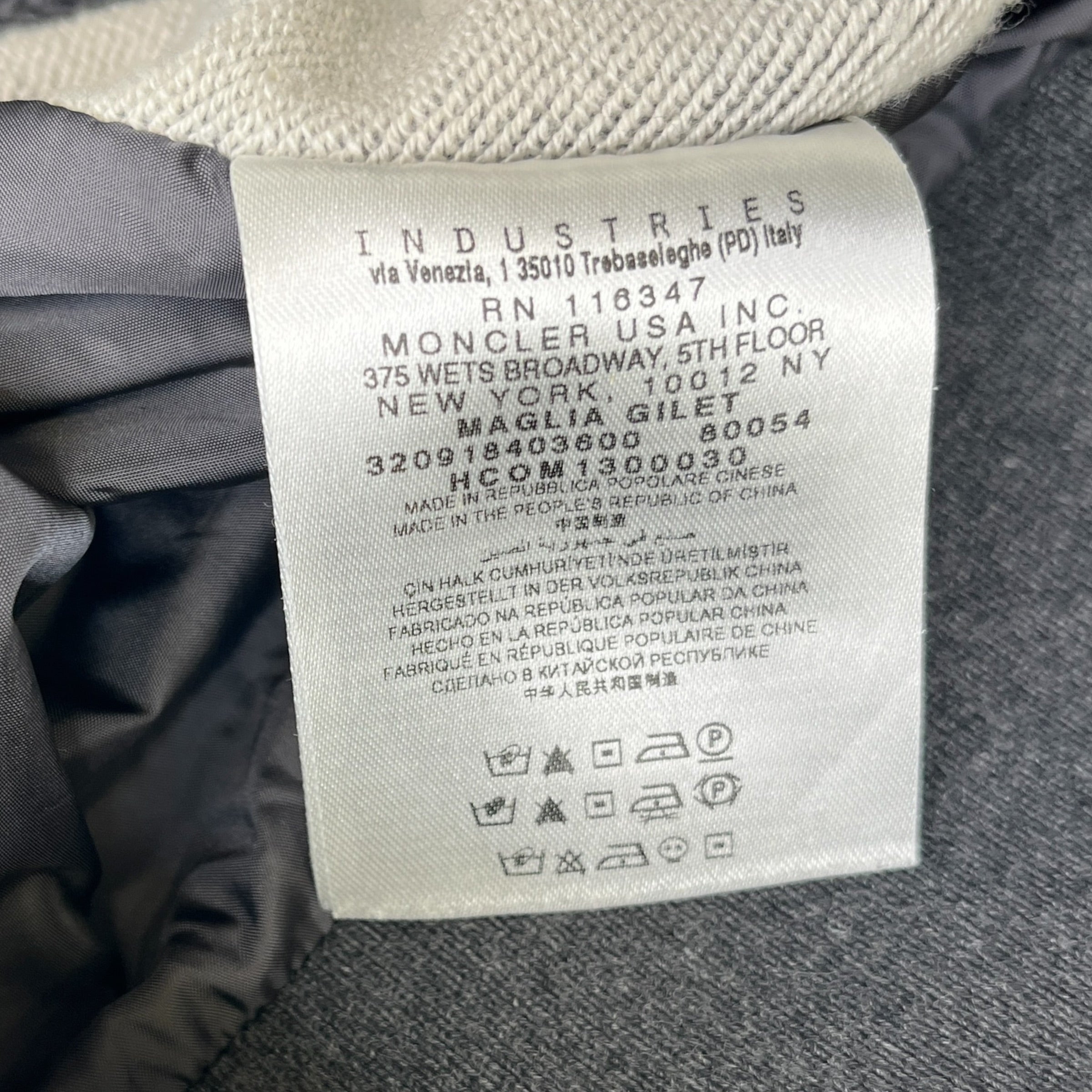 Men's Maglia Gilet Grey Size L