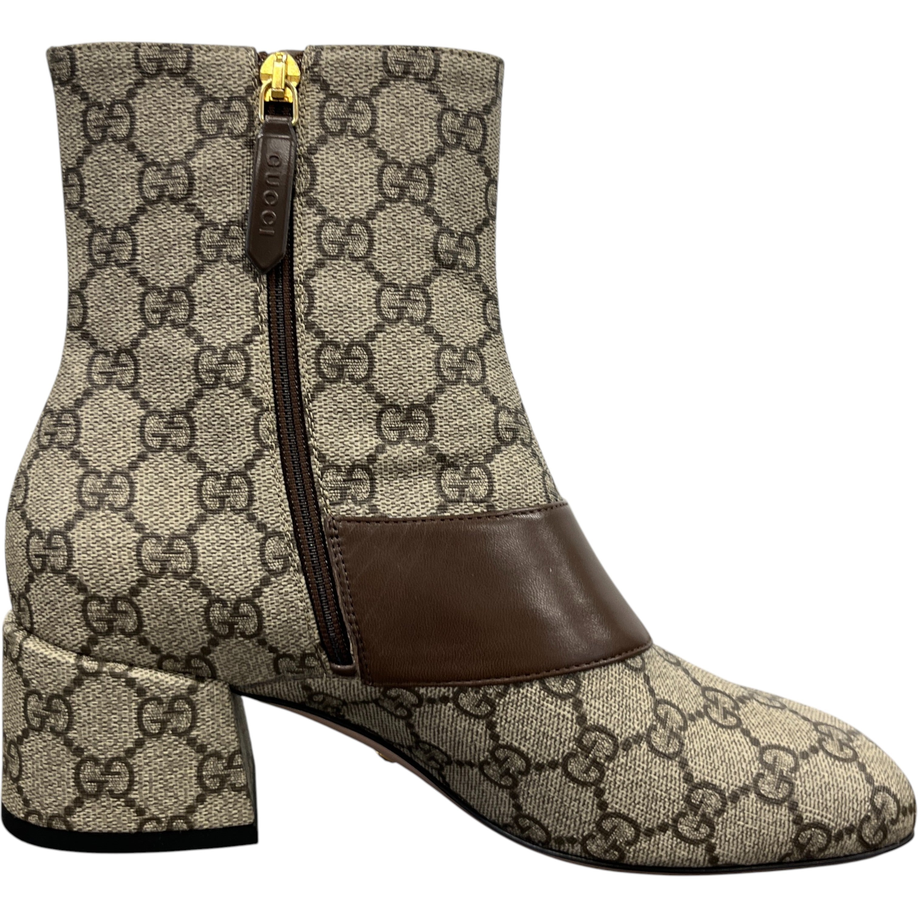 Women's Gg Supreme Ankle Boots Beige Size EU 37 / UK 4