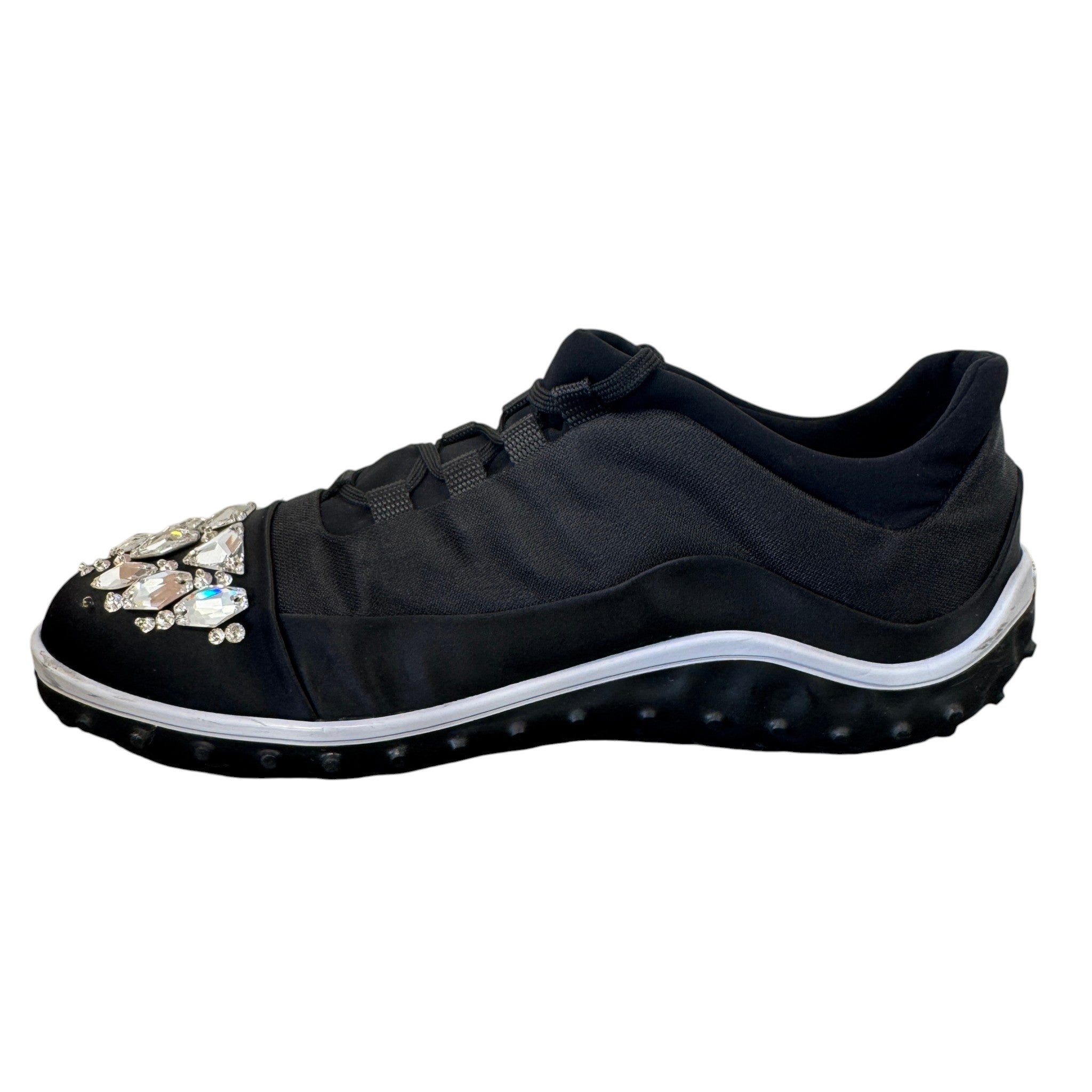 Women's Ghent Rhinestone Toe Cap Low Trainers Black Size EU 39.5 / UK 6.5