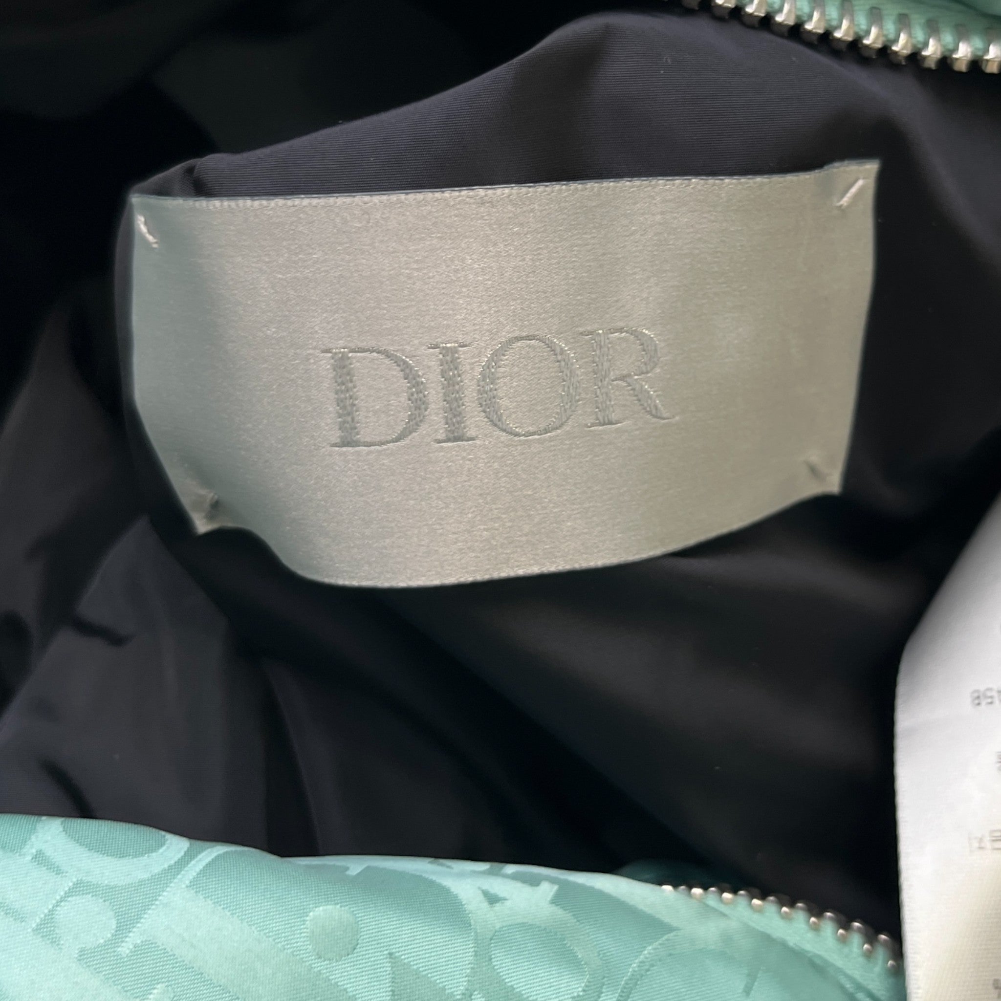 Men's Oblique Technical Down Jacket Green Size IT 50 / L