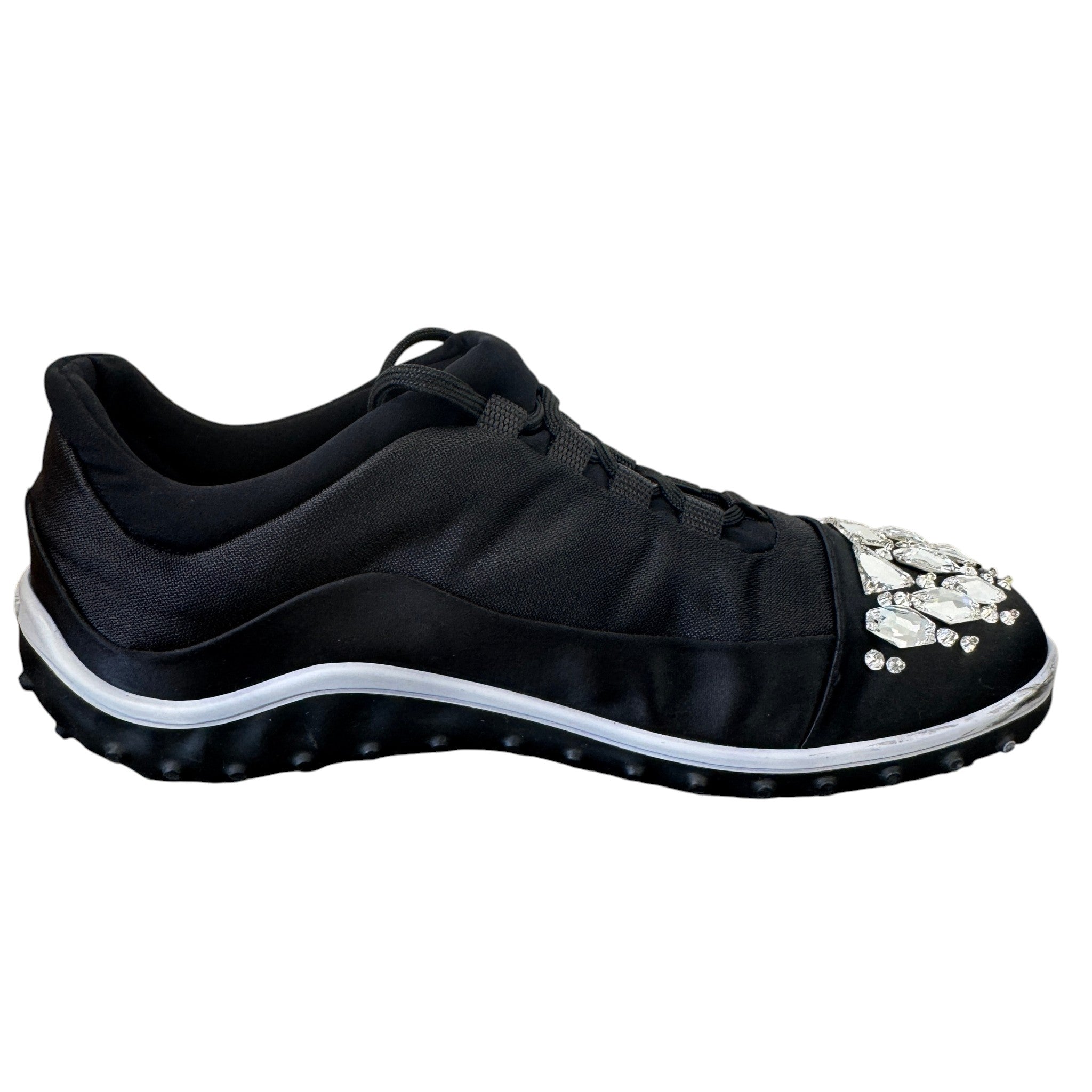 Women's Ghent Rhinestone Toe Cap Low Trainers Black Size EU 39.5 / UK 6.5