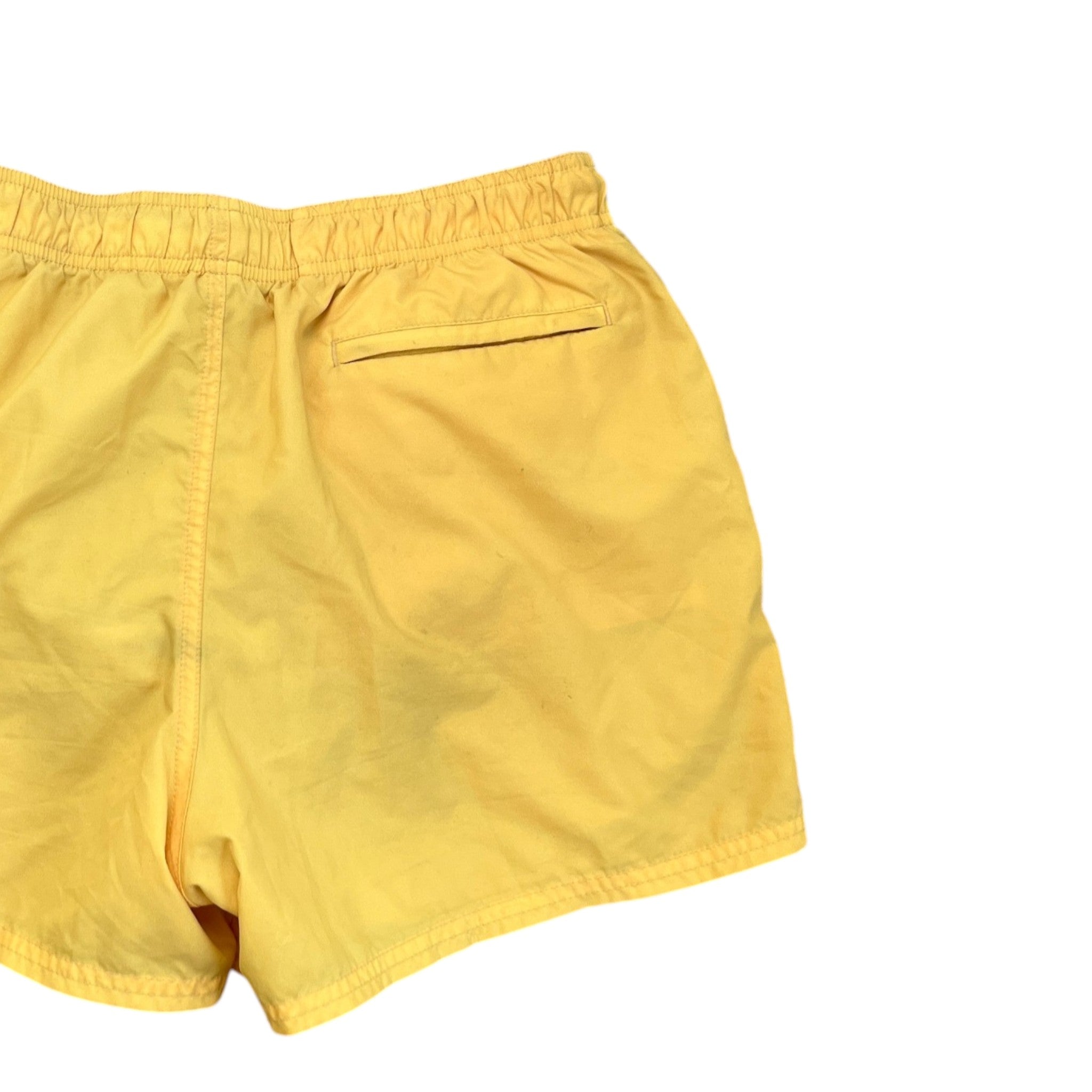 Men's Logo Print Swim Shorts Yellow Size L