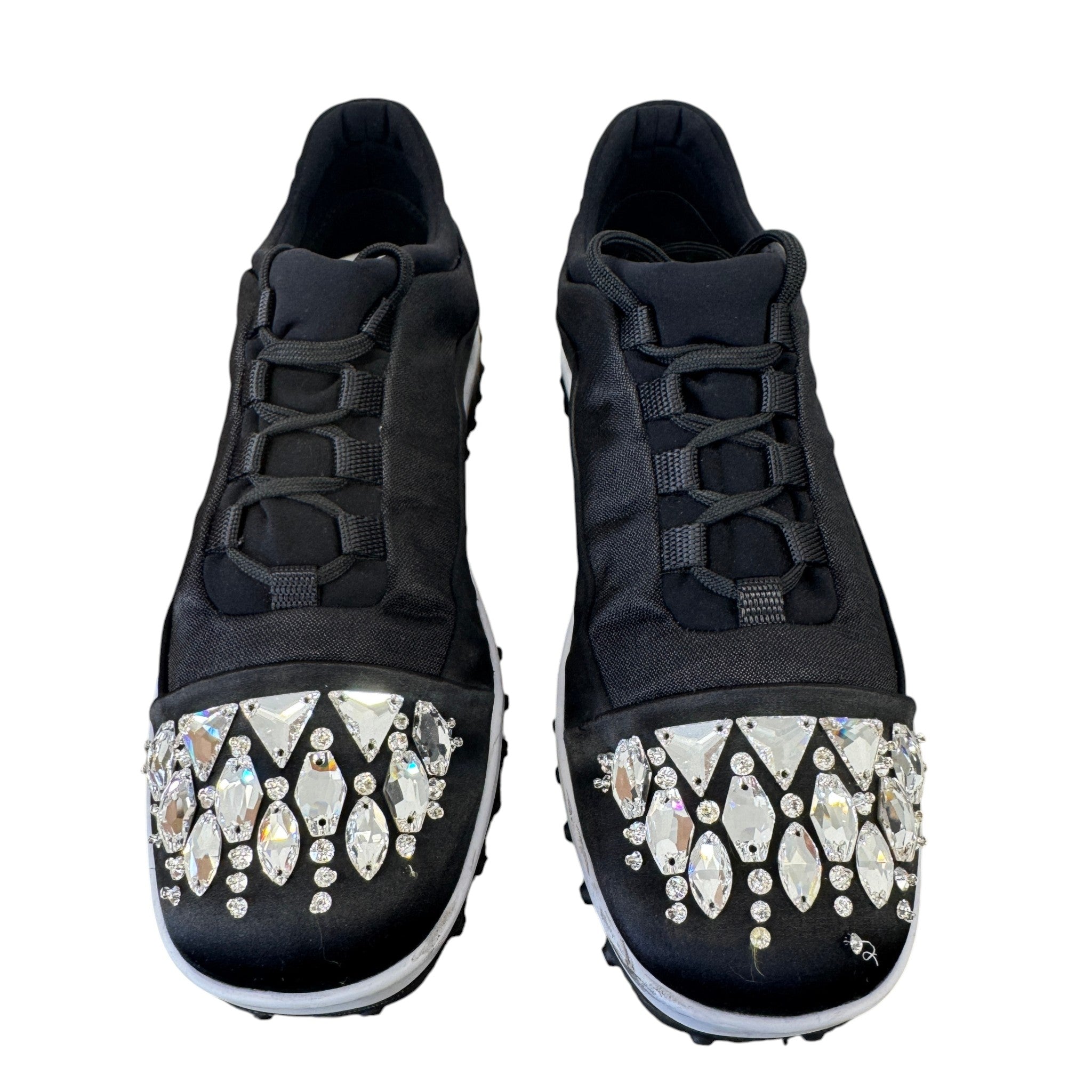 Women's Ghent Rhinestone Toe Cap Low Trainers Black Size EU 39.5 / UK 6.5
