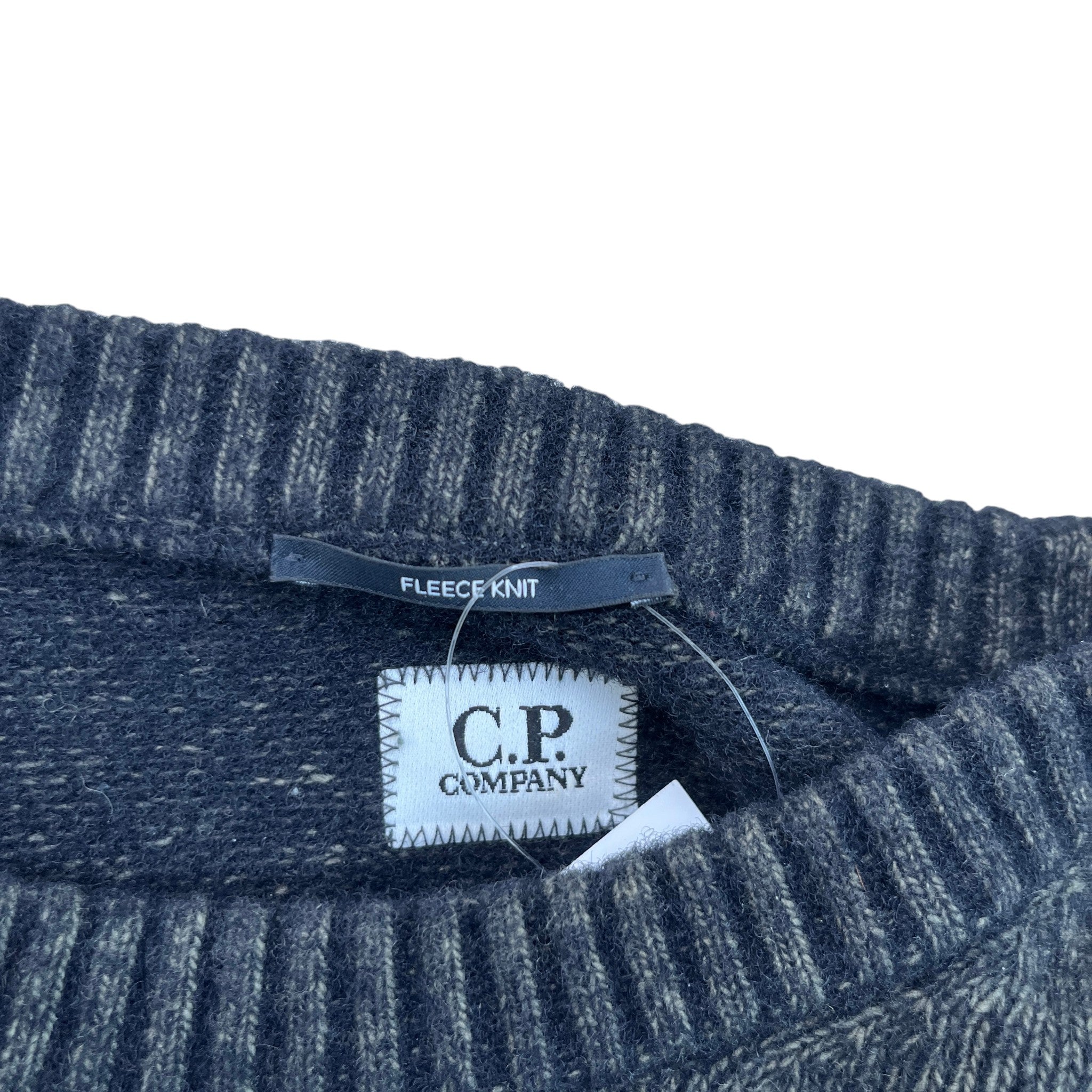Men's Fleece Knit Signature Lens Jumper Grey Size IT 52 / UK XL