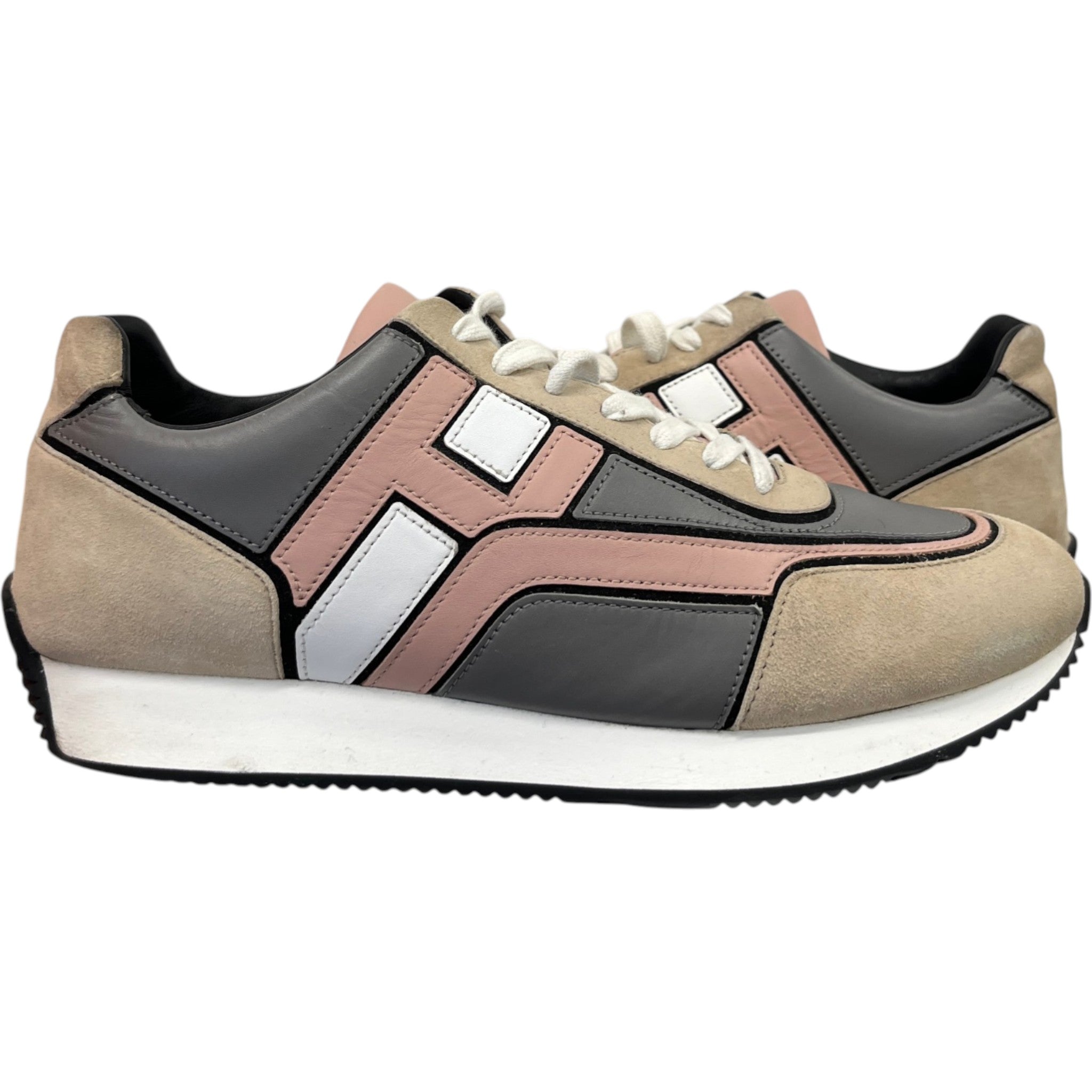 Men's Hogan Low Trainers Beige Size EU 41 / UK 7