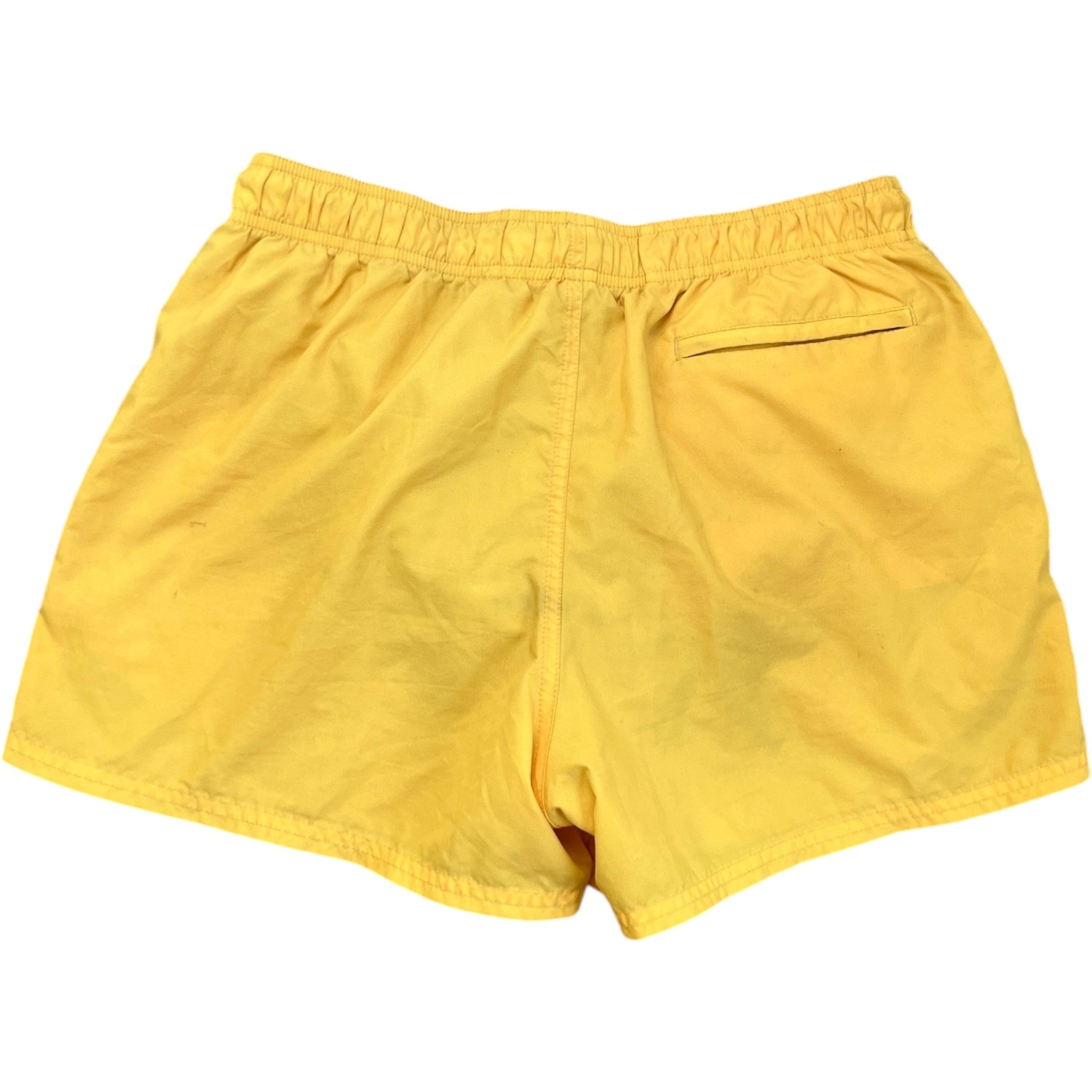 Men's Logo Print Swim Shorts Yellow Size L