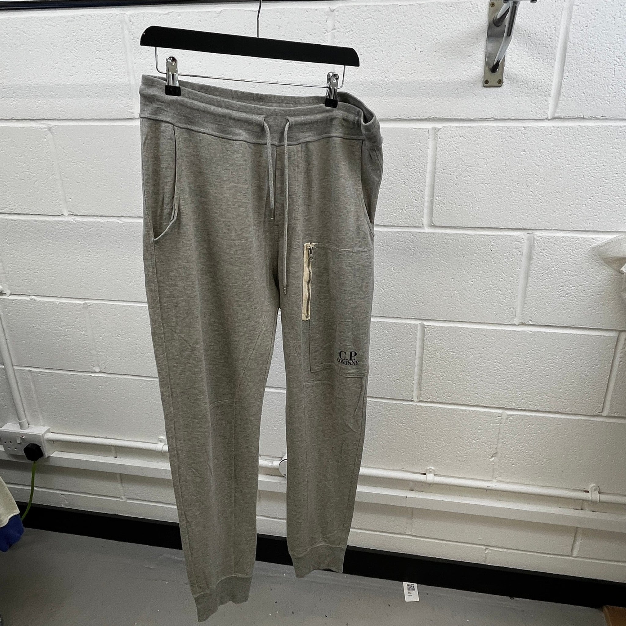 Men's Logo Print Joggers Grey Size L