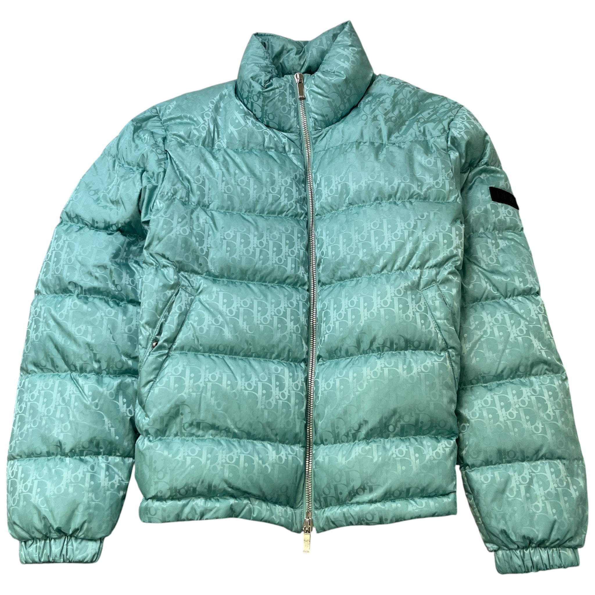 Men's Oblique Technical Down Jacket Green Size IT 50 / L