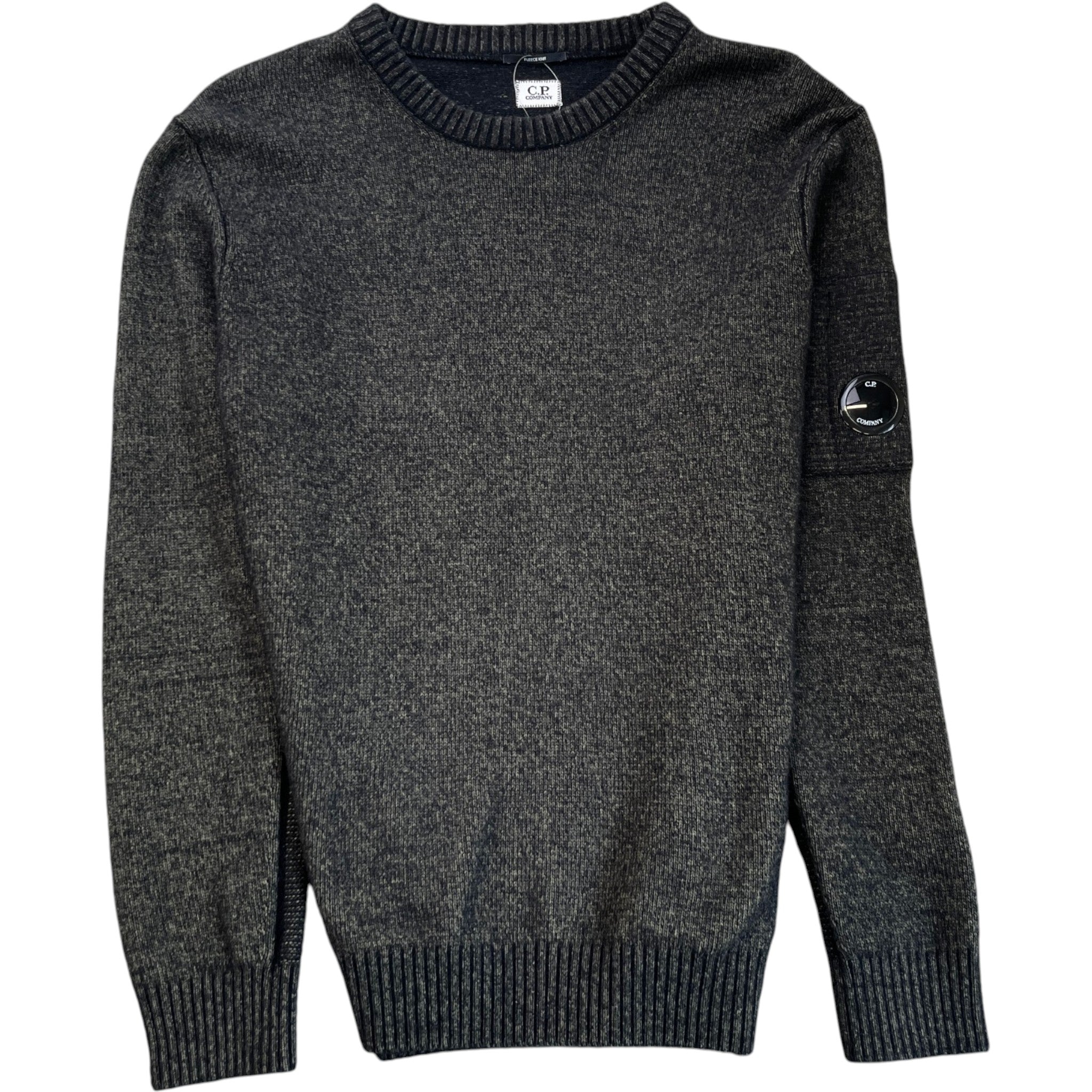 Men's Fleece Knit Signature Lens Jumper Grey Size IT 52 / UK XL