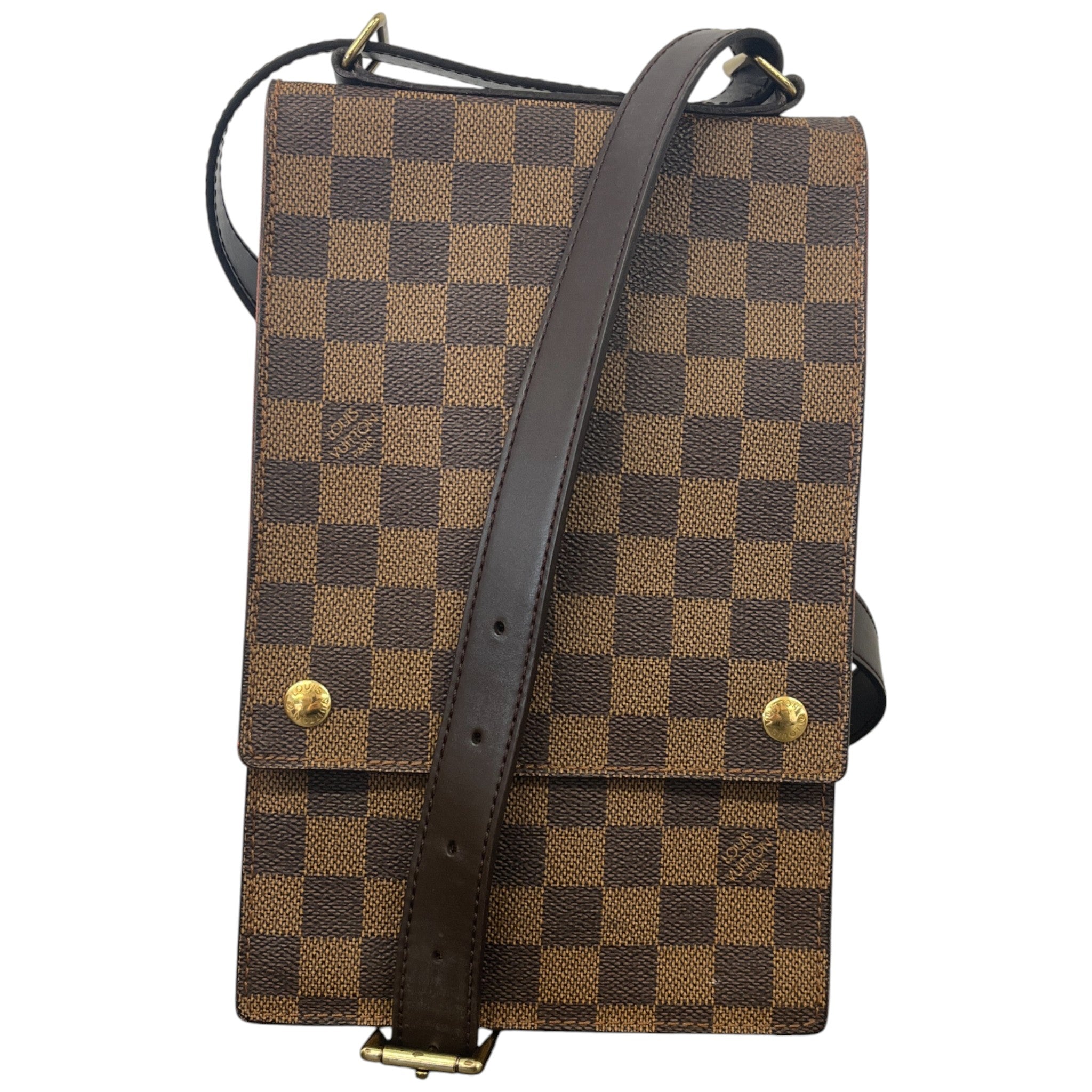 Women's Damier Ebene Portobello Bag Brown