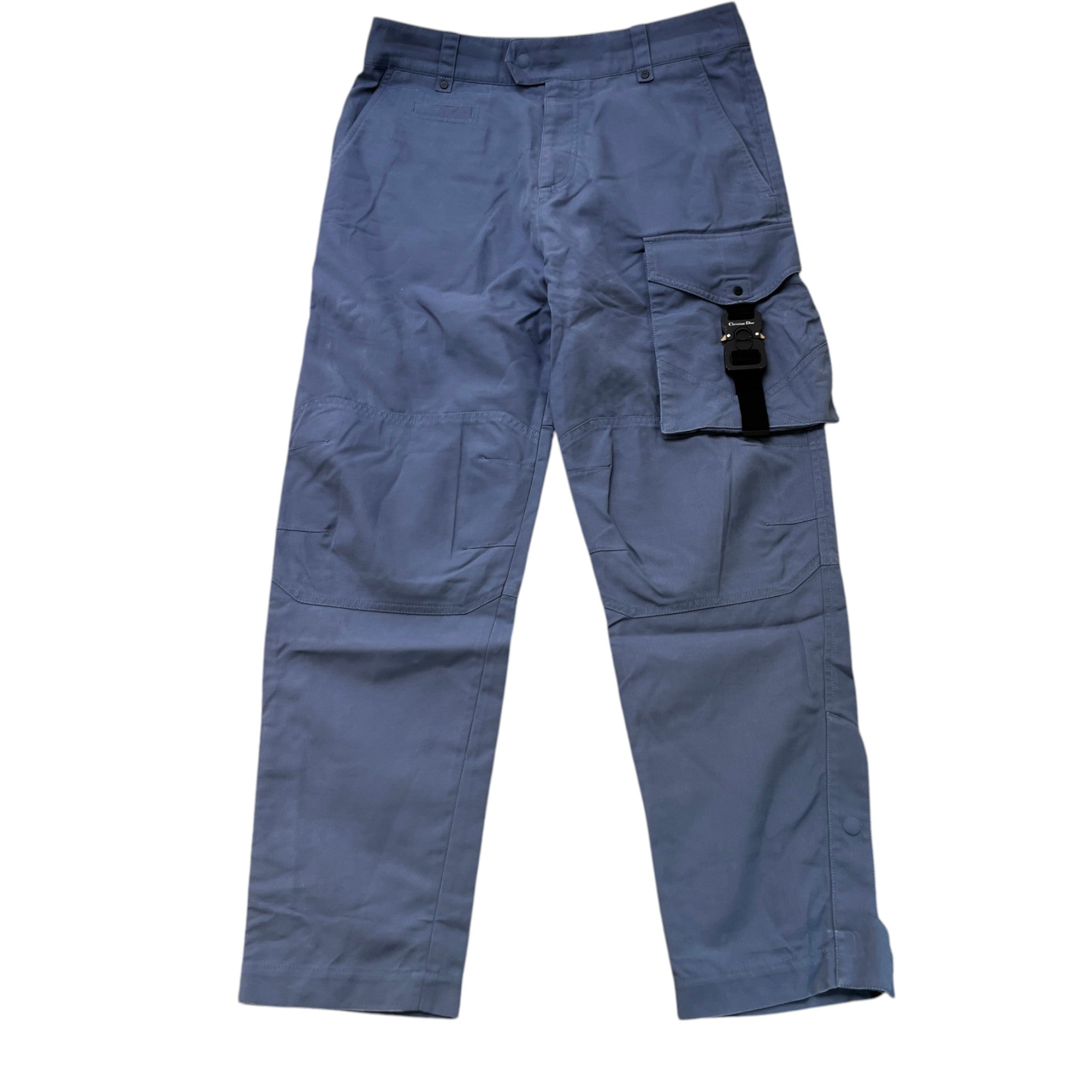Men's Buckle Detail Cargos Blue Size IT 46 / UK 30