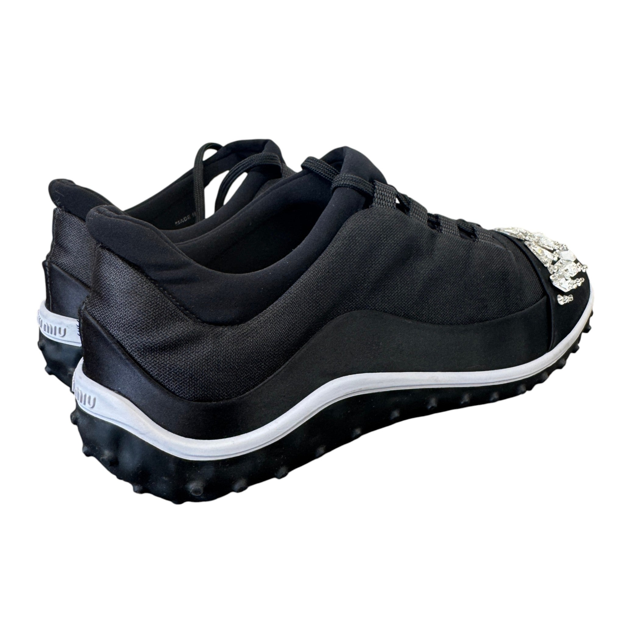 Women's Ghent Rhinestone Toe Cap Low Trainers Black Size EU 39.5 / UK 6.5