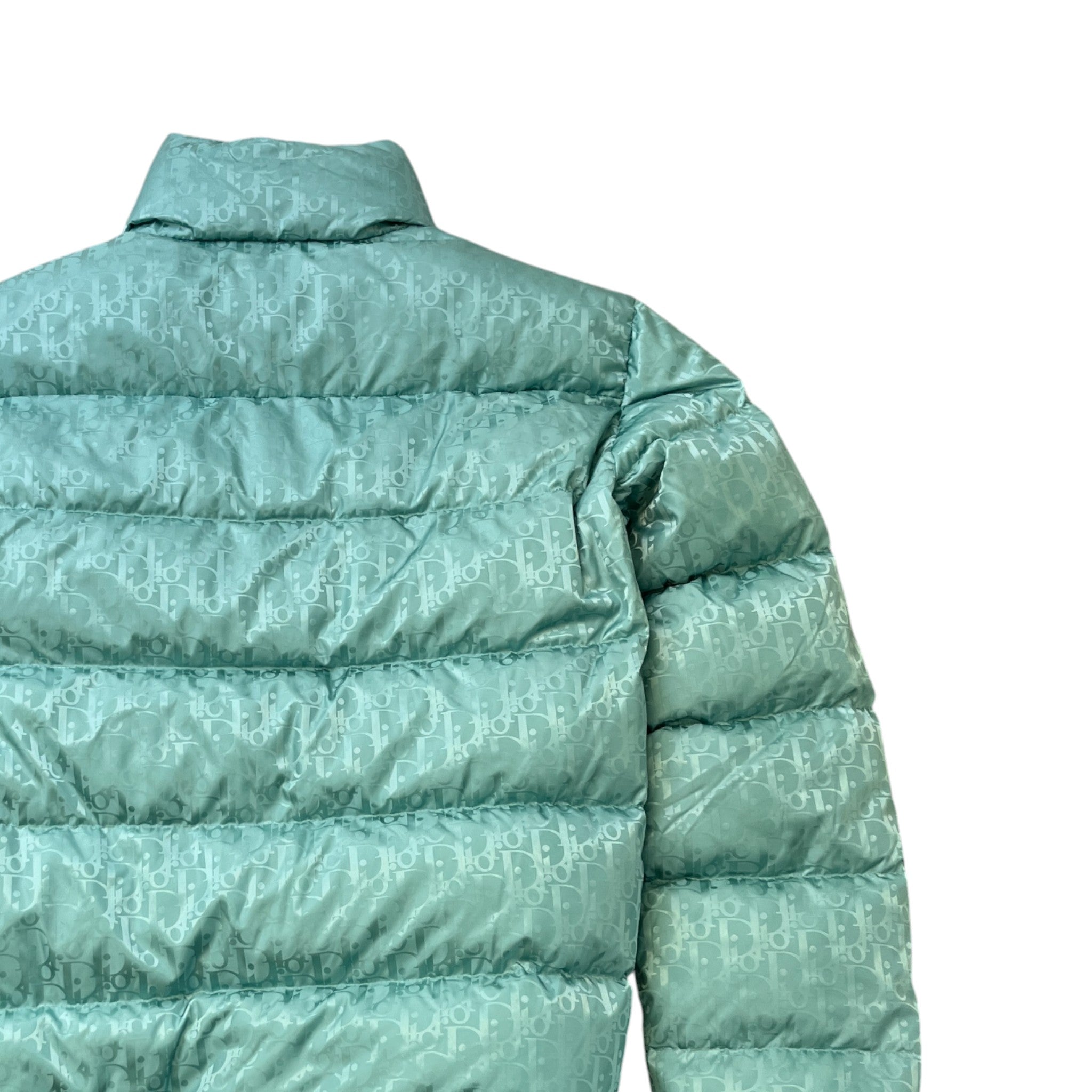 Men's Oblique Technical Down Jacket Green Size IT 50 / L