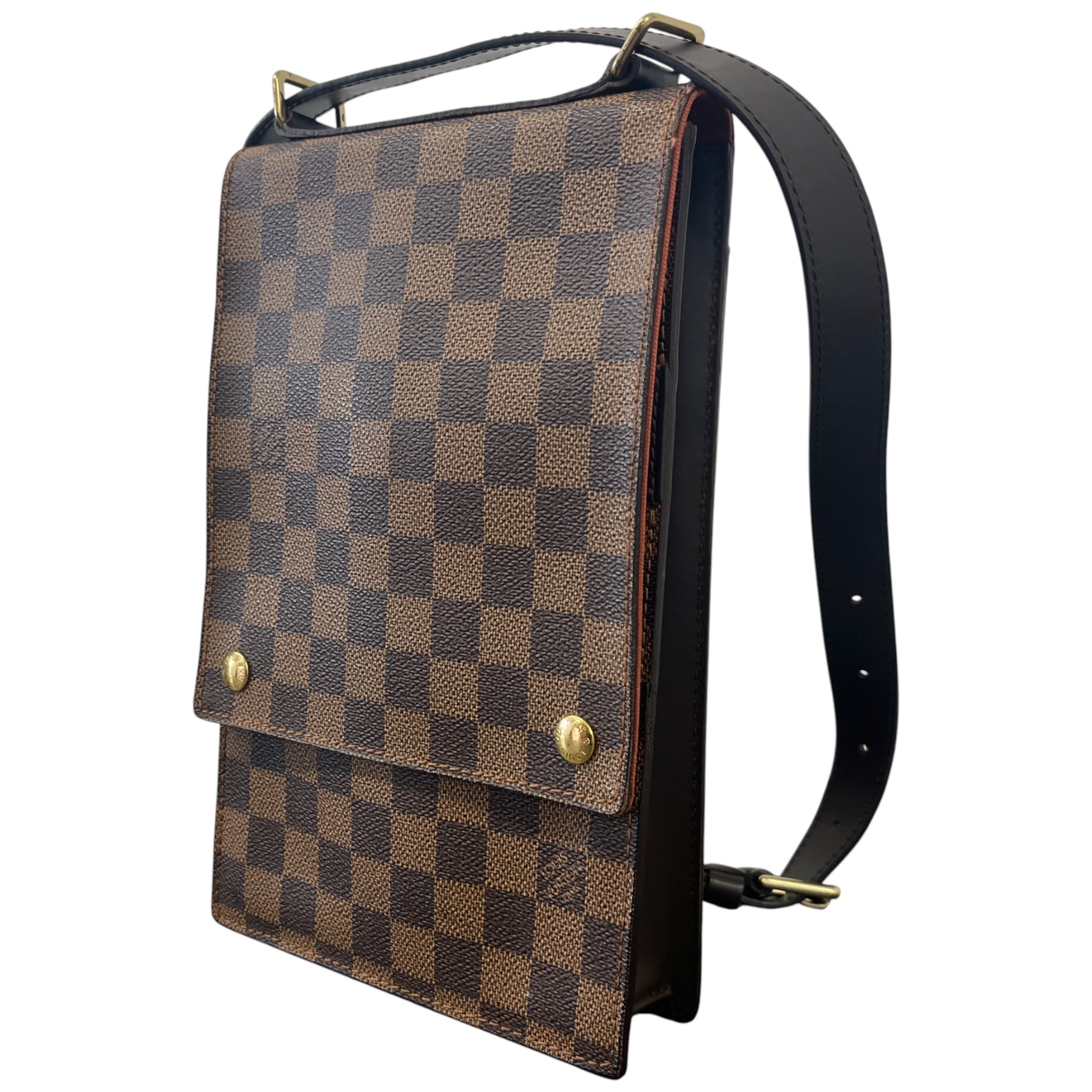 Women's Damier Ebene Portobello Bag Brown