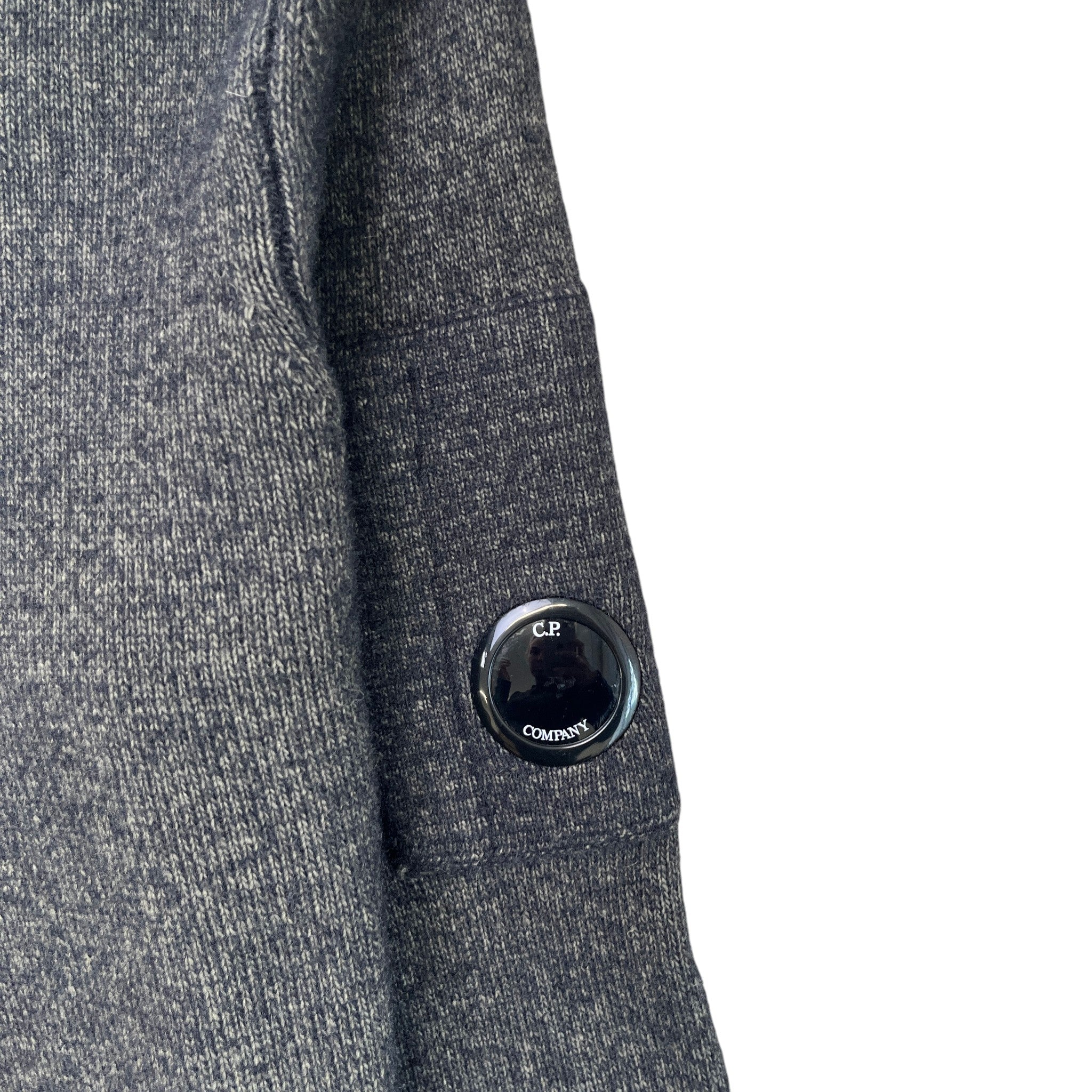 Men's Fleece Knit Signature Lens Jumper Grey Size IT 52 / UK XL