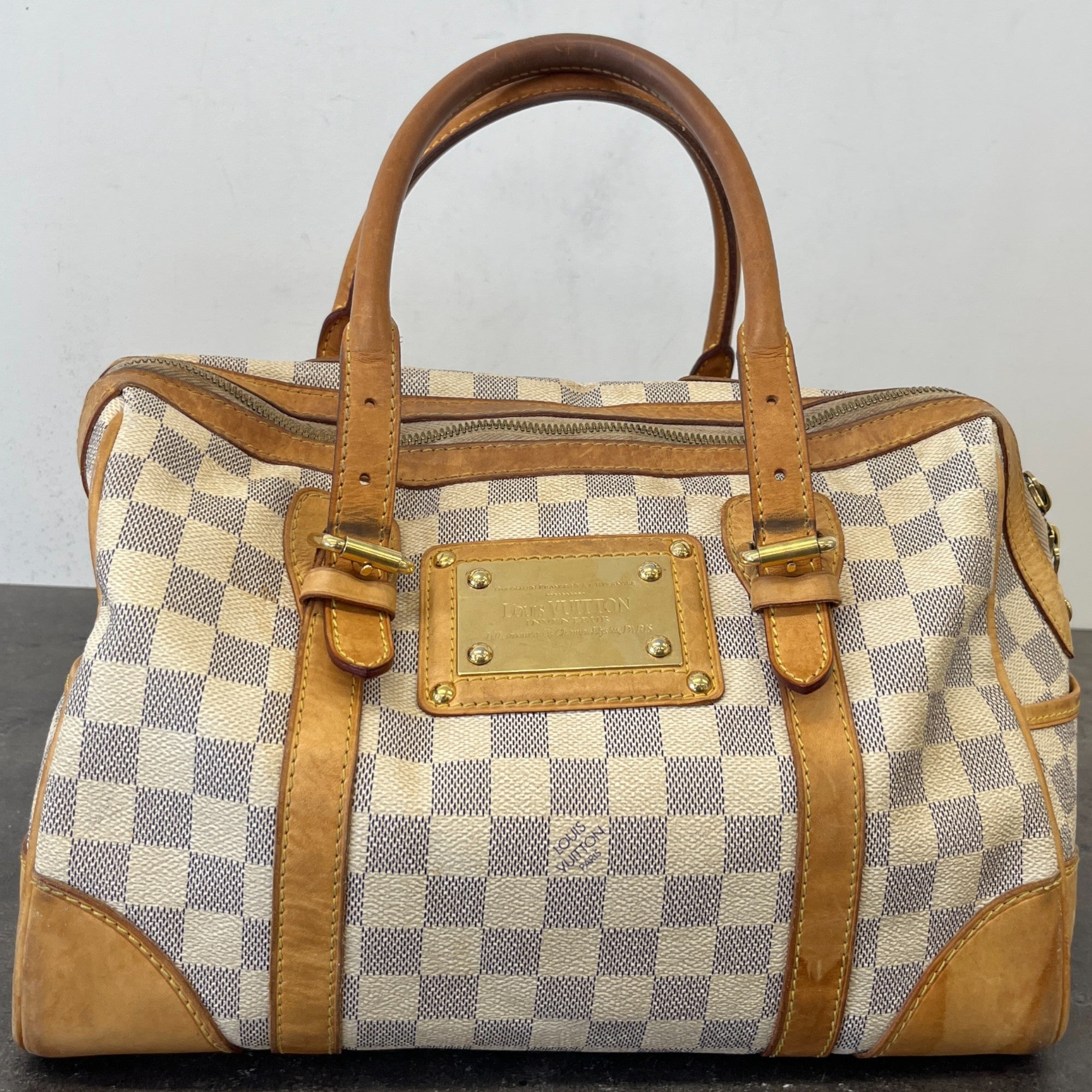 Women's Berkeley Damier Azur Bag Beige