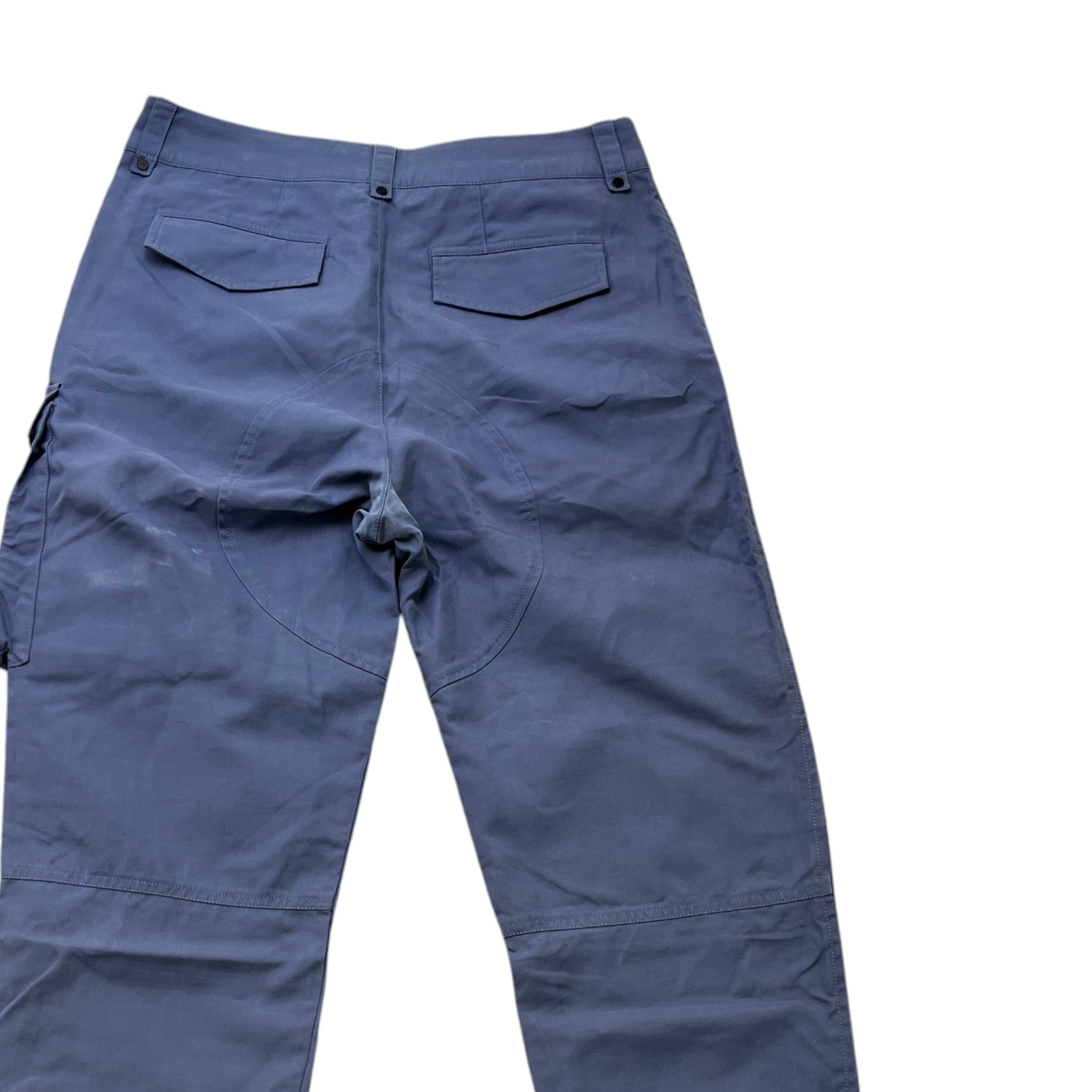 Men's Buckle Detail Cargos Blue Size IT 46 / UK 30