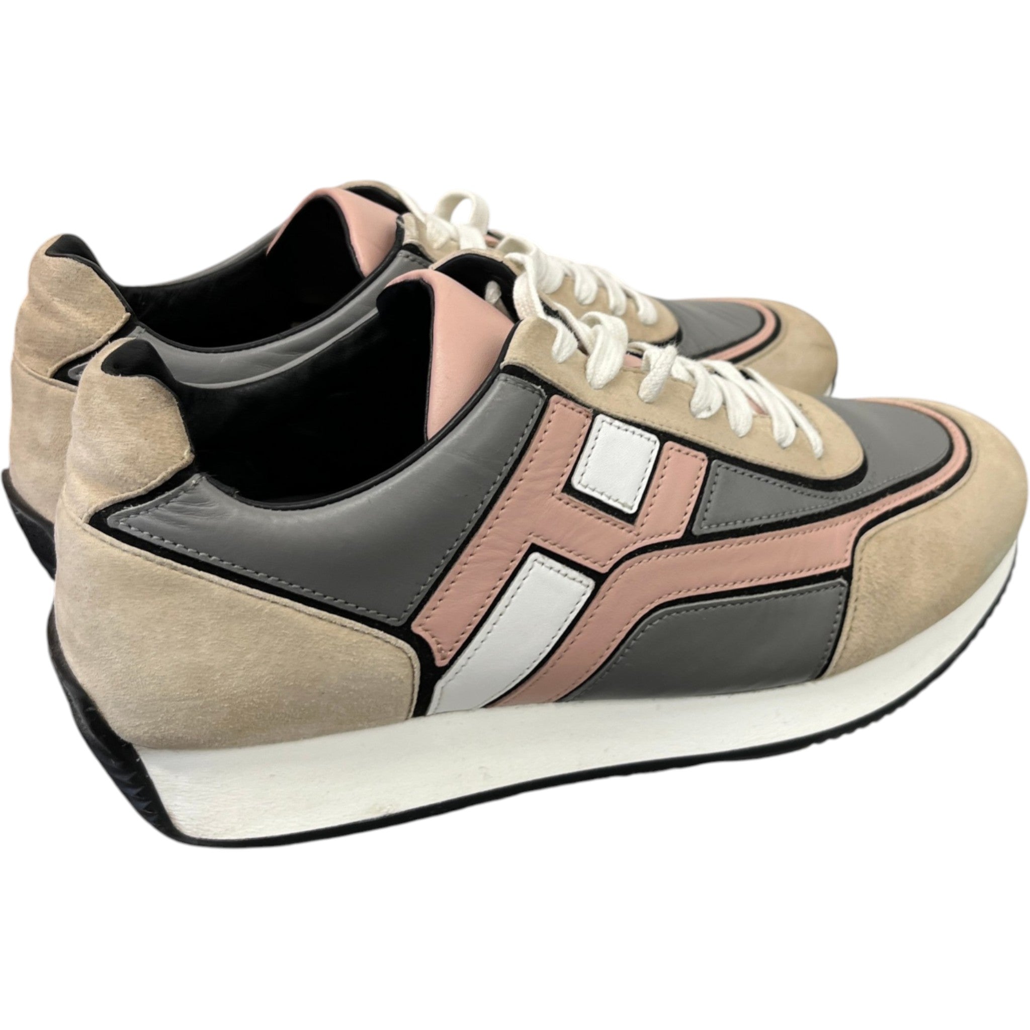 Men's Hogan Low Trainers Beige Size EU 41 / UK 7