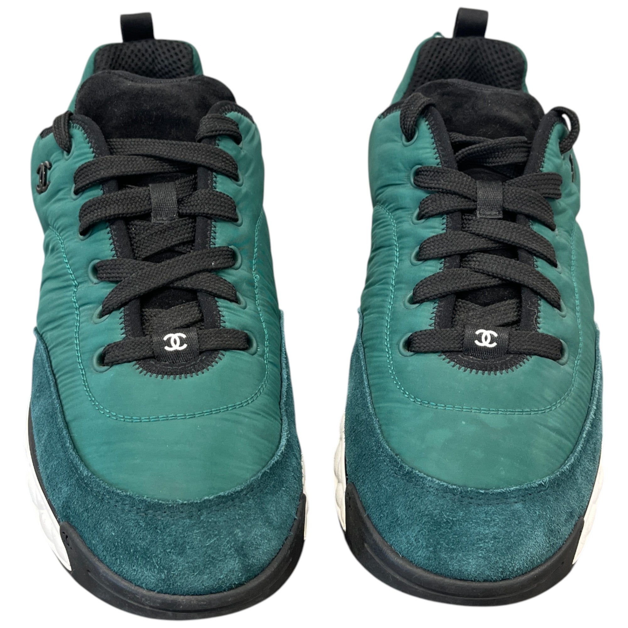 Men's Cc Quilted Runner Low Trainers Green Size EU 43 / UK 9