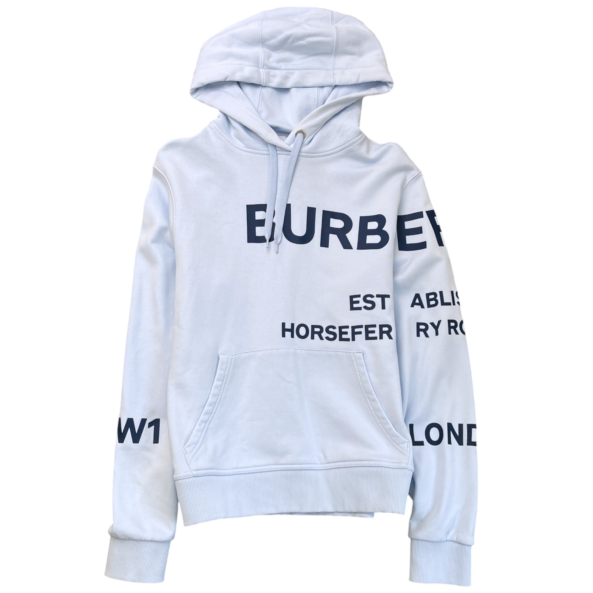 Men's Horeferry Print Hoodie Blue Size S