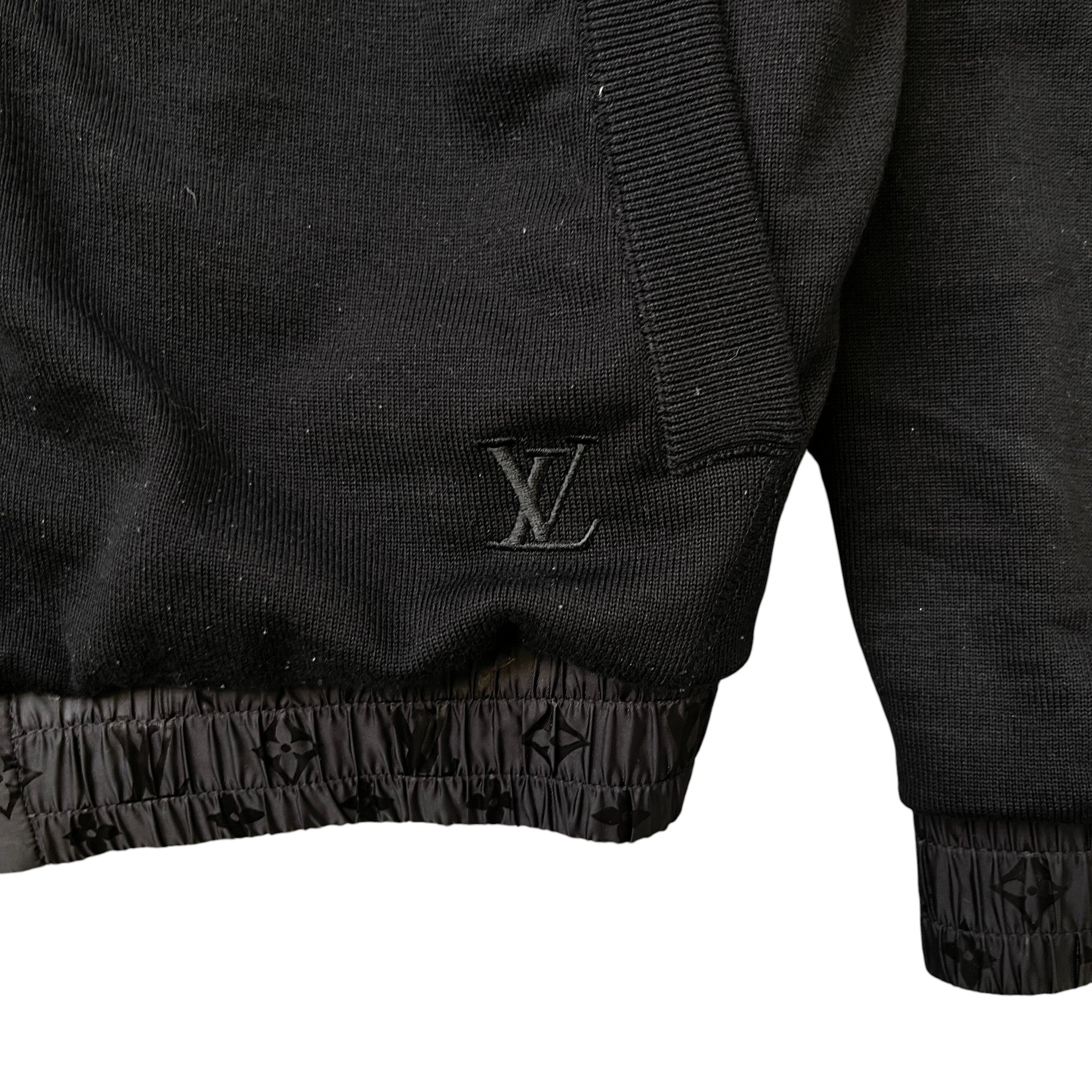 Men's Monogram Reversible Light Bomber Jacket Black Size XL