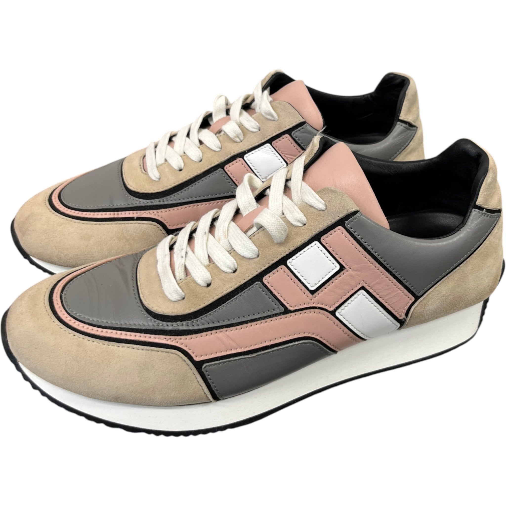 Men's Hogan Low Trainers Beige Size EU 41 / UK 7